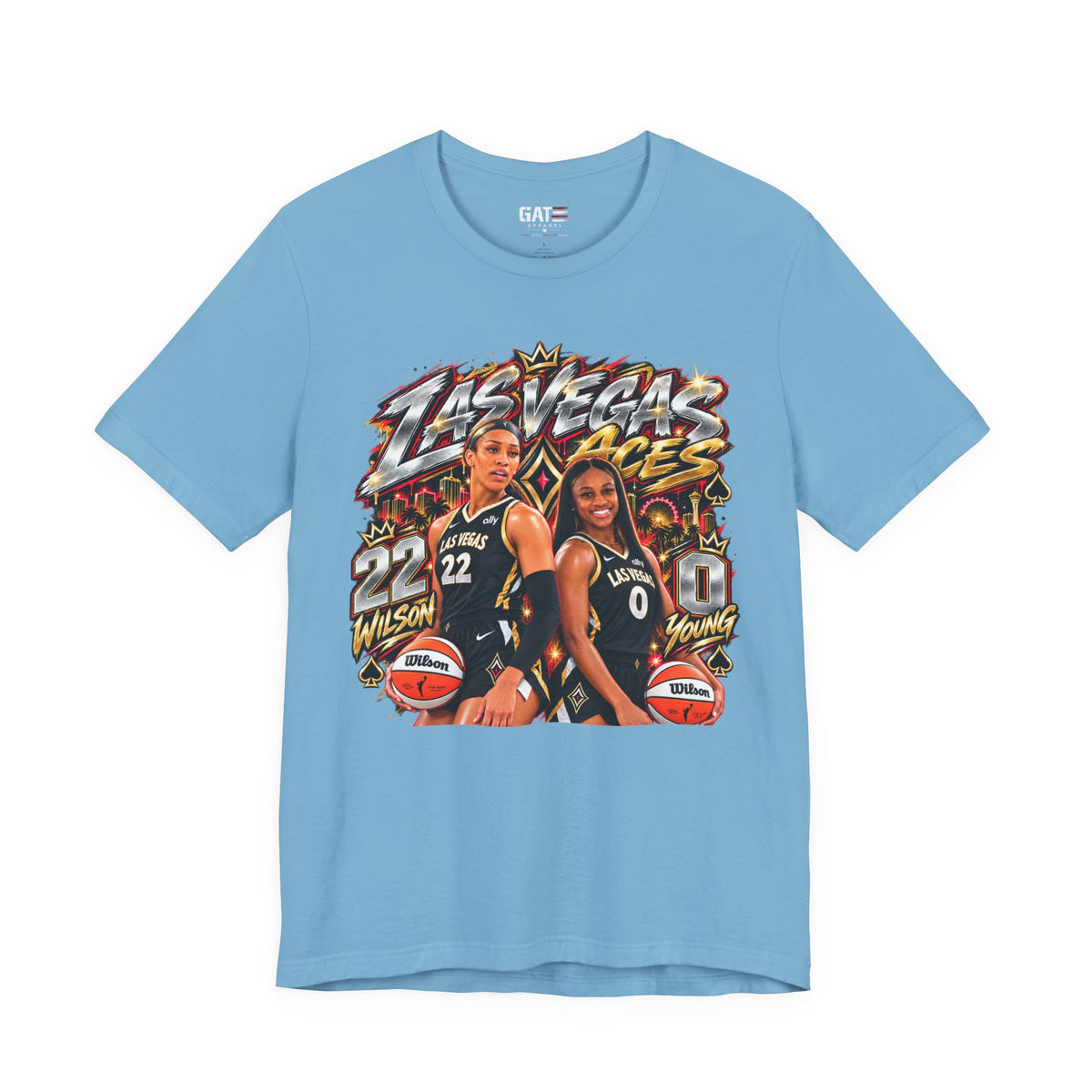 Las Vegas Aces WNBA Shirt – Women's Basketball Graphic Tee product mockup 5