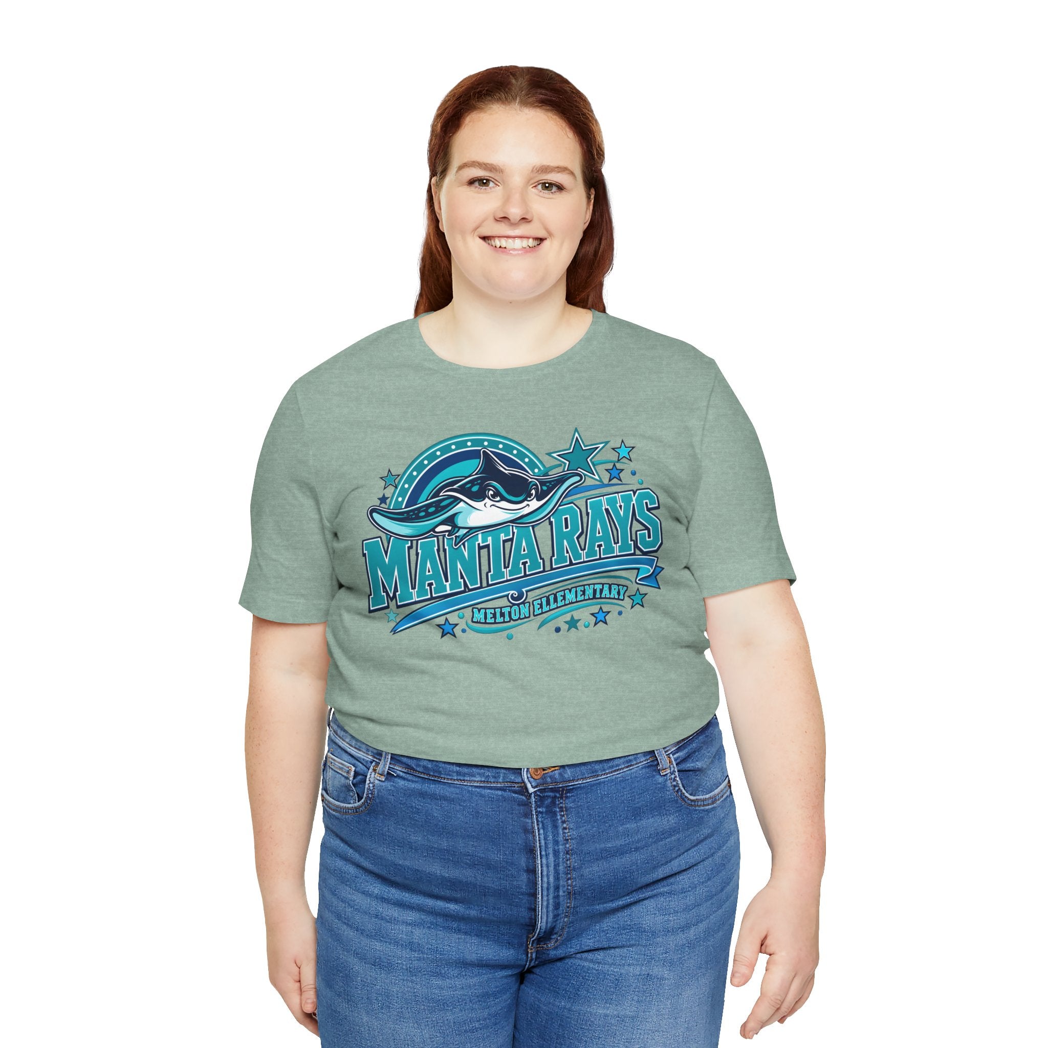 Melton Manta Rays Graphic Tee – Retro Ocean School Spirit Shirt