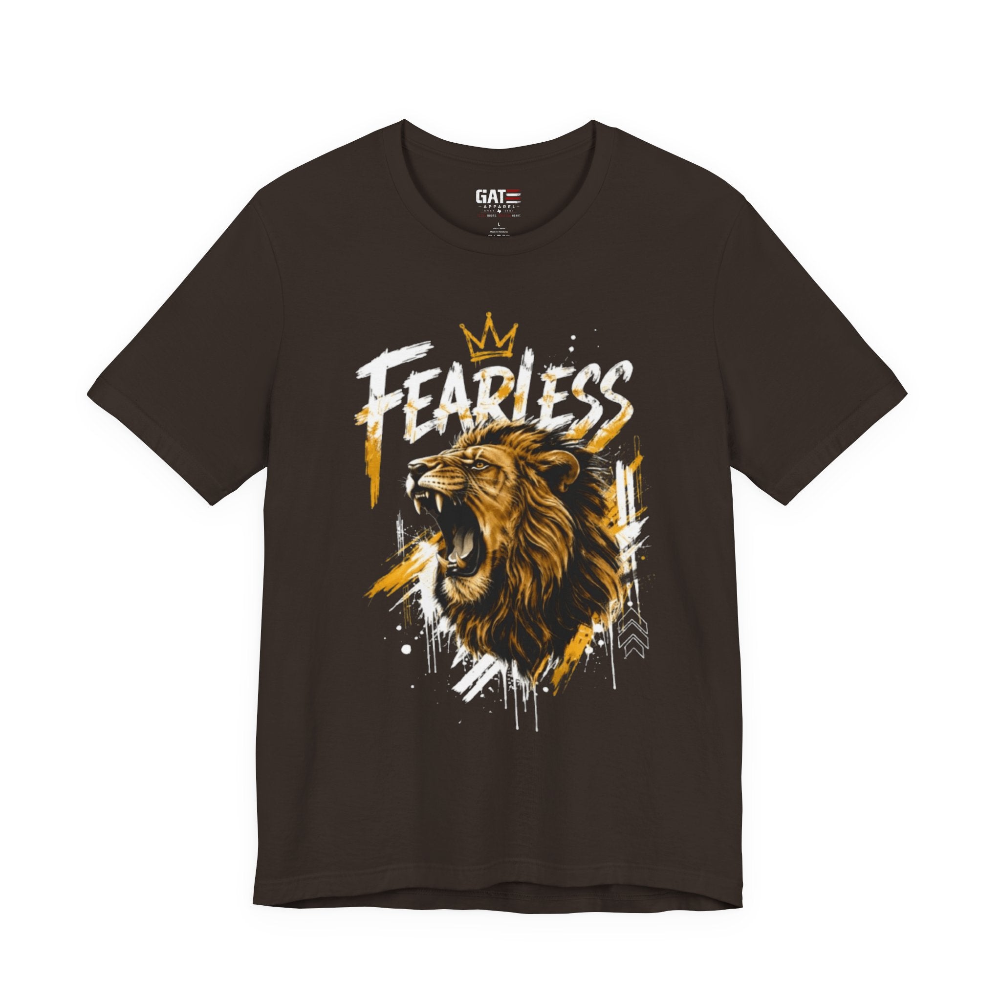 Fearless Lion Tee — Inspirational Graphic T-Shirt