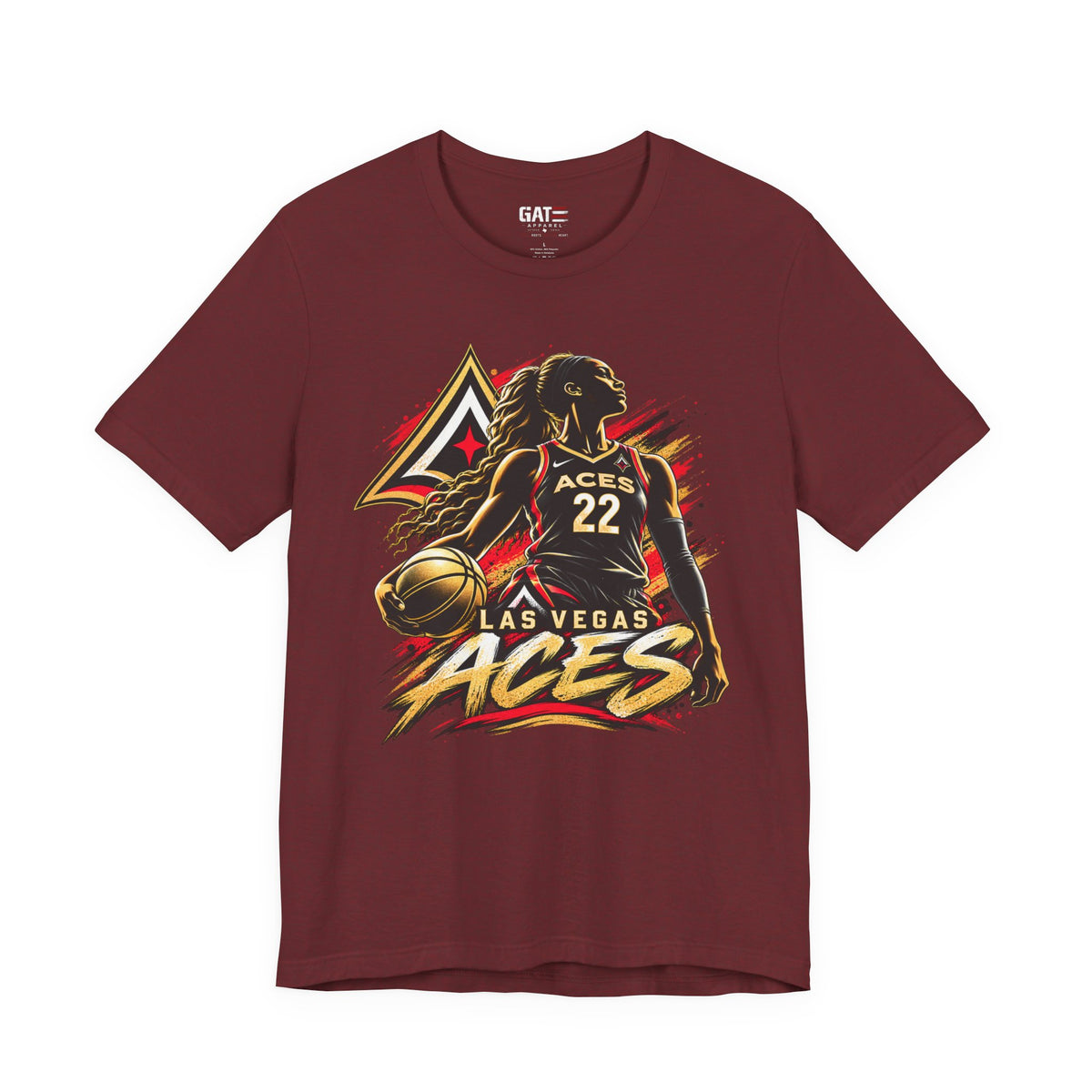 Las Vegas Aces Basketball Shirt – WNBA Game Day Graphic Tee product mockup 13