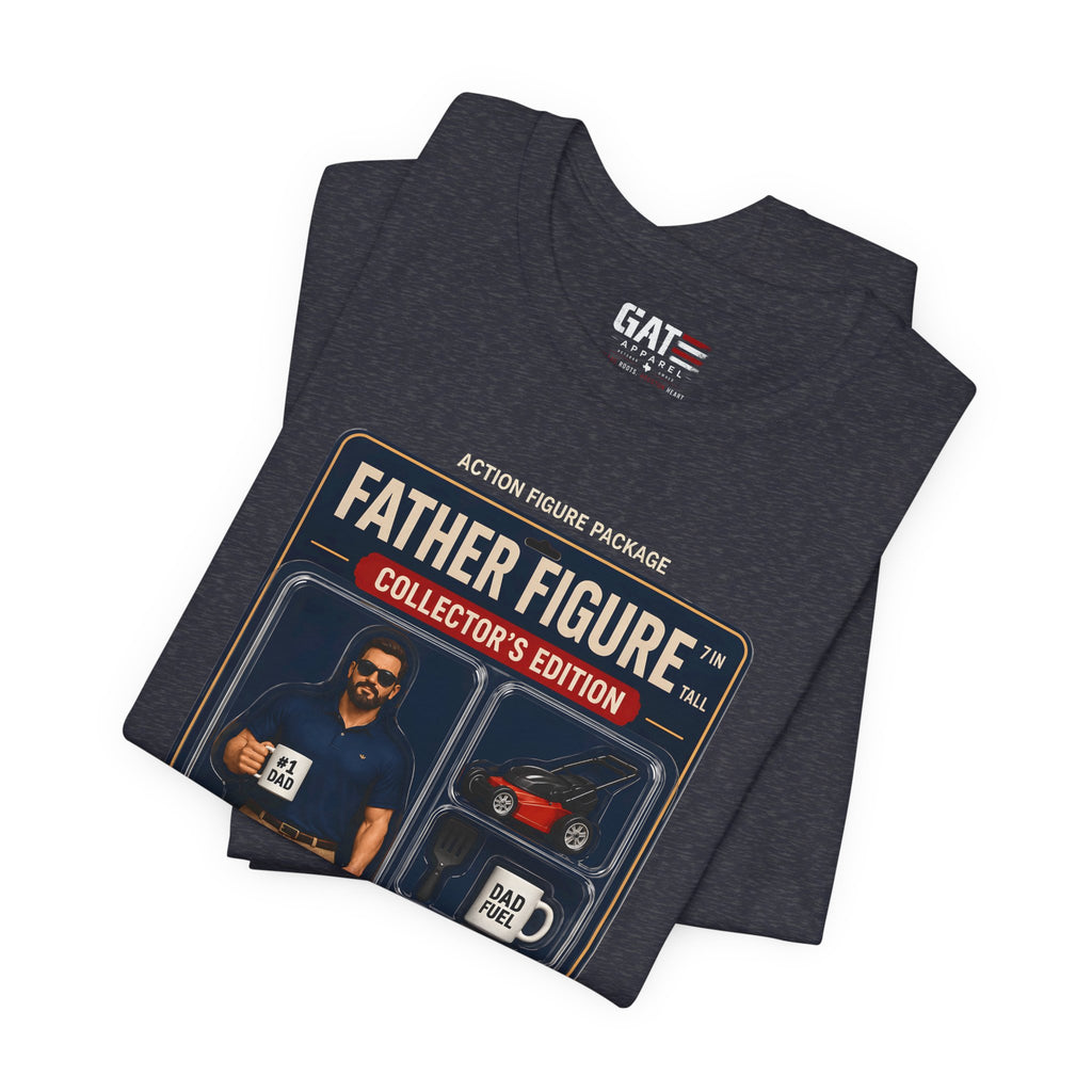Father Figure Action Figure Shirt | Funny Dad Bod Tee | Collector's Edition Dad Shirt | Father's Day Gift for Dad | Dad Jokes Included