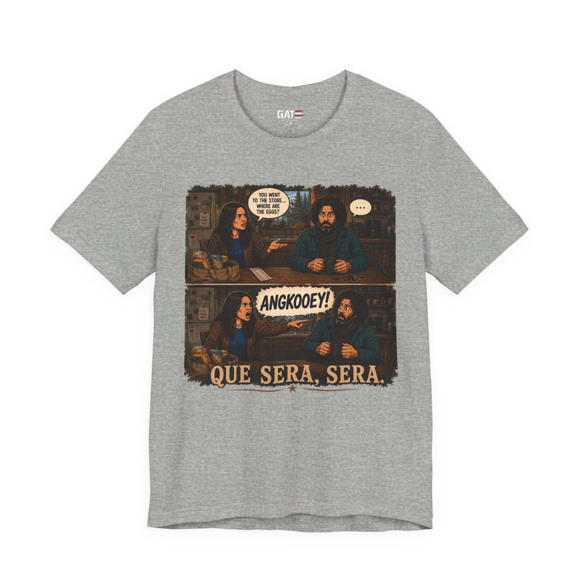 From|FromVille|Angkooey|Funny Horror Comedy Tee| Forgot The Eggs