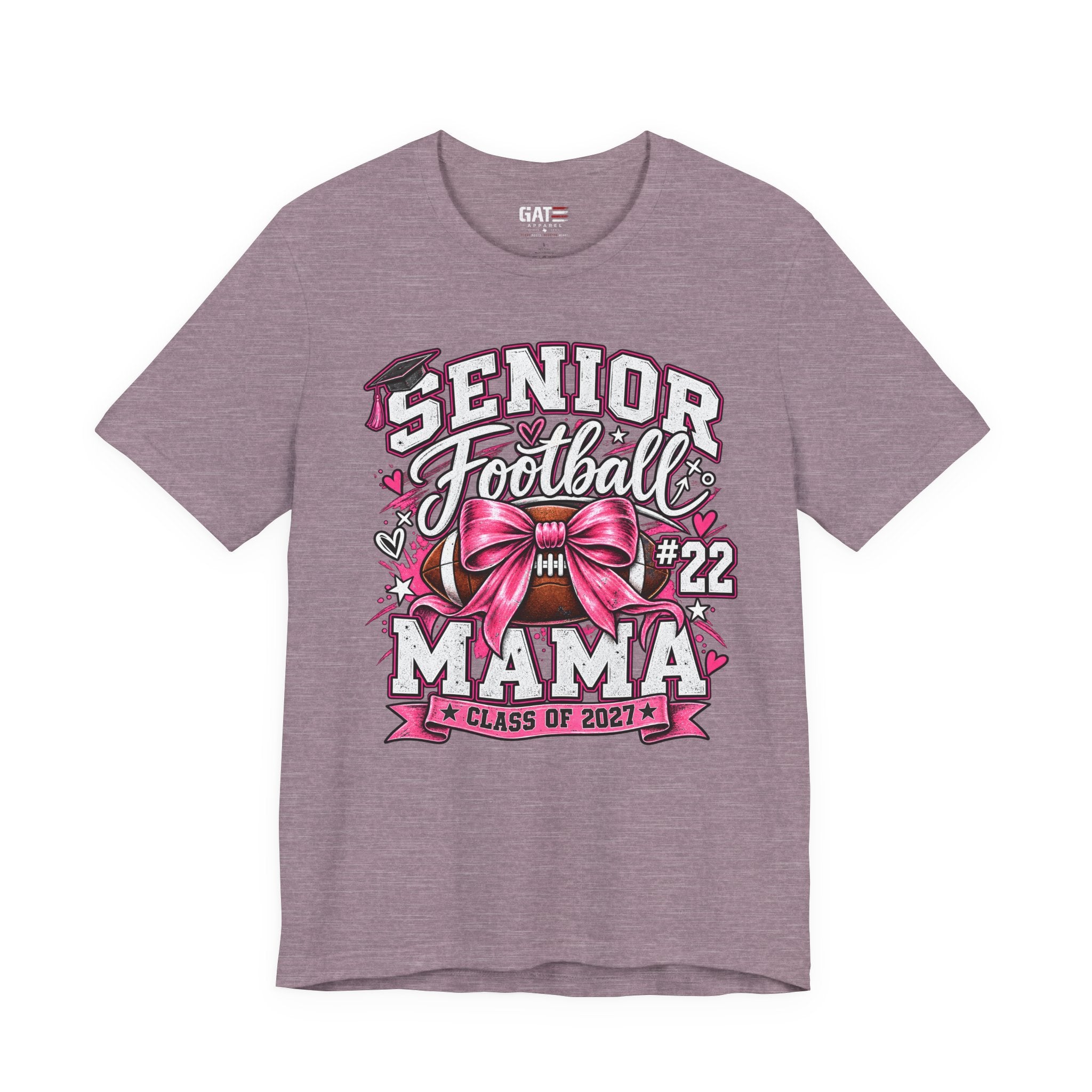 Football Mom Personalized Shirt Custom Player Name Number Helmet Game Day Tee