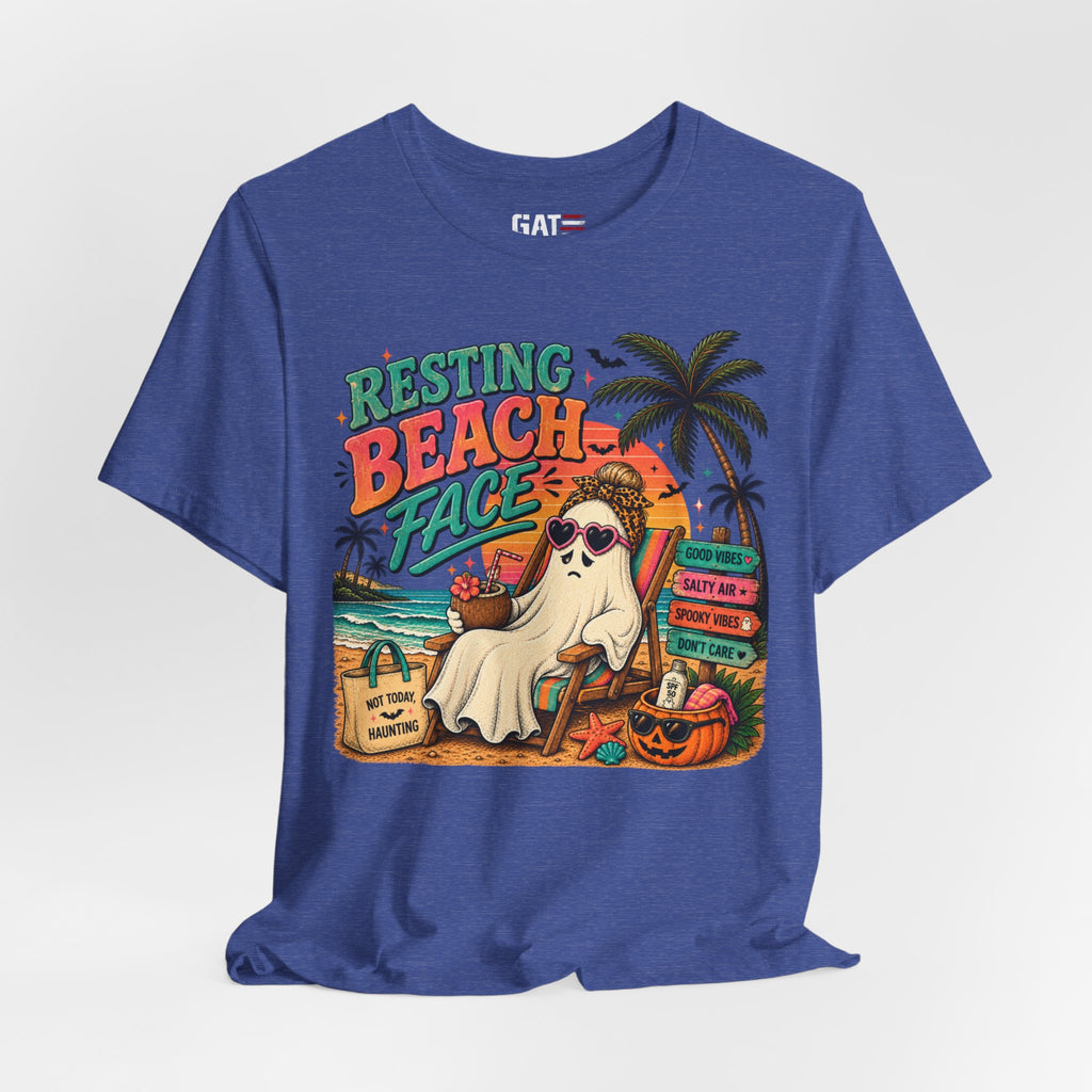 Summerween Spooky Beach Shirt | Tropical Ghost Tee Style 4