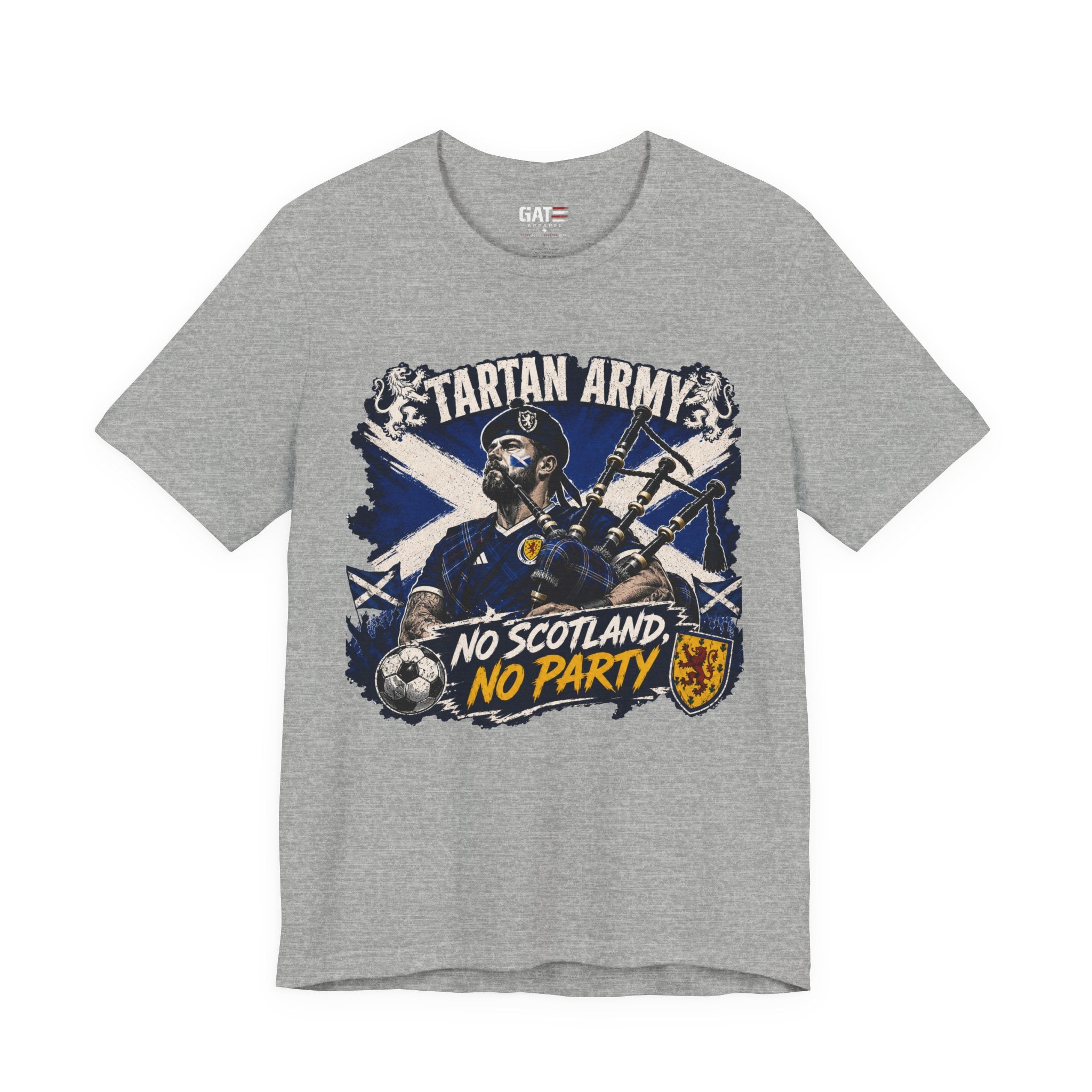 Scotland World Cup Soccer Shirt, Tartan Army Fan Tee, No Scotland No Party Shirt, Scottish Football Supporter Gift