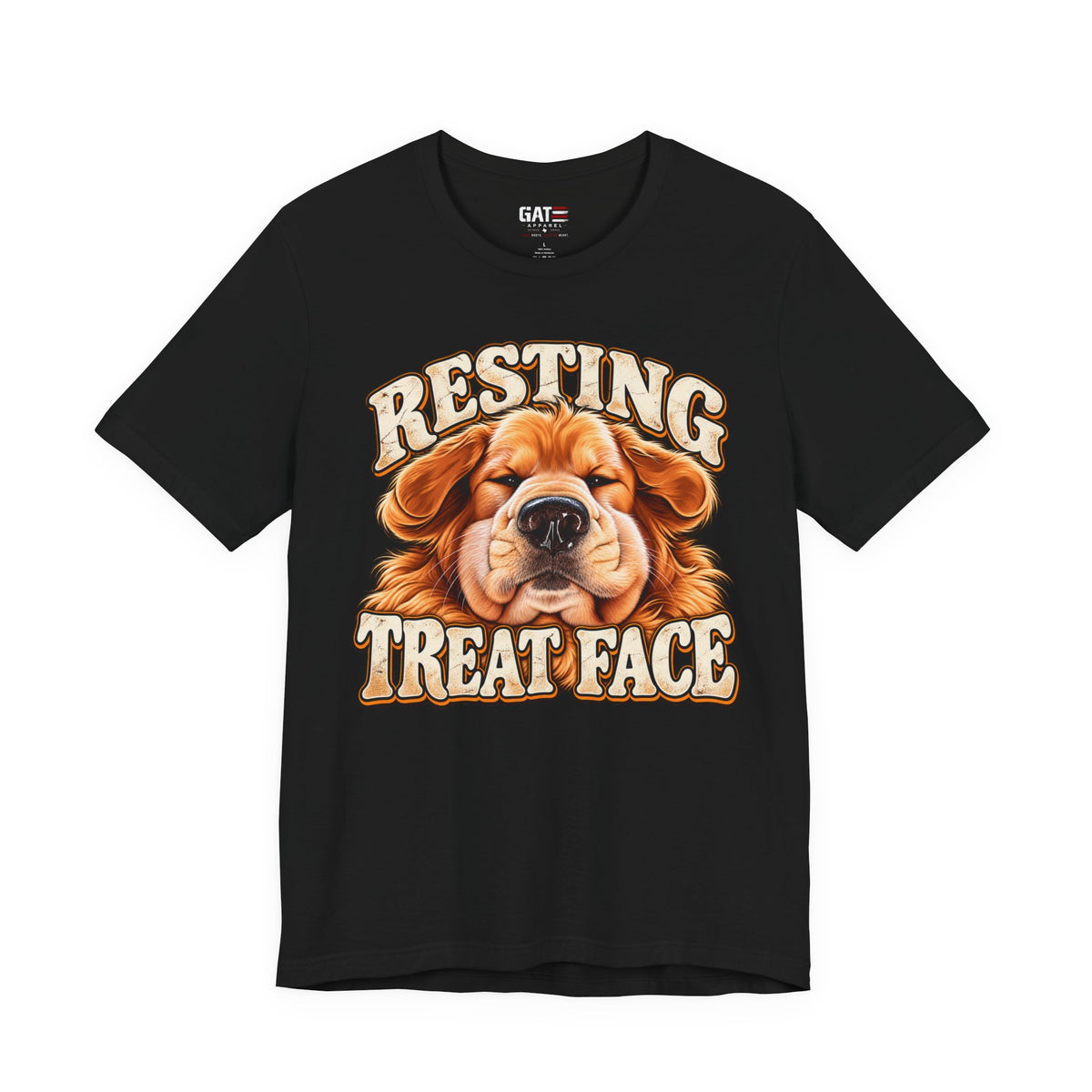 Resting Treat Face Dog T-Shirt — Funny Puppy Graphic Tee for Dog Lovers