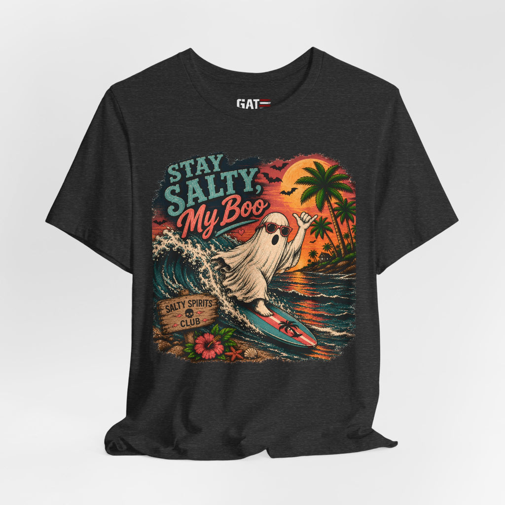 Summerween Shirt, Spooky Beach Shirt, Ghost Beach Tee, Halloween Beach Shirt, Coastal Halloween Tee, Tropical Ghost Shirt