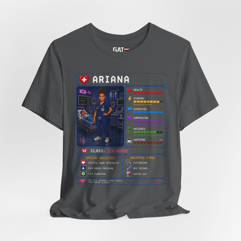 Custom ICU Nurse RPG Character Shirt | Personalized Nurse Gift