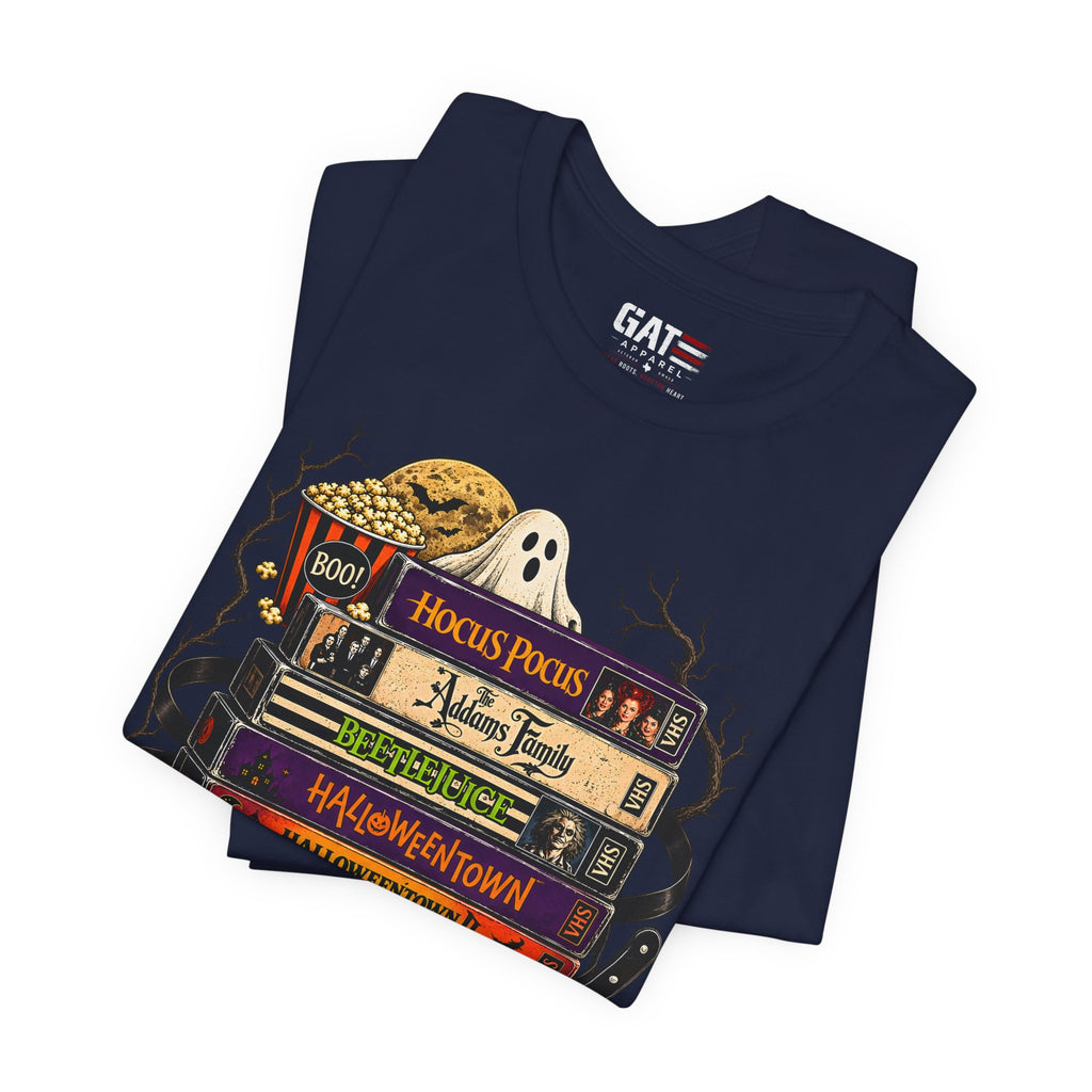Halloween Movie Stack Shirt | Spooky Classics Tee