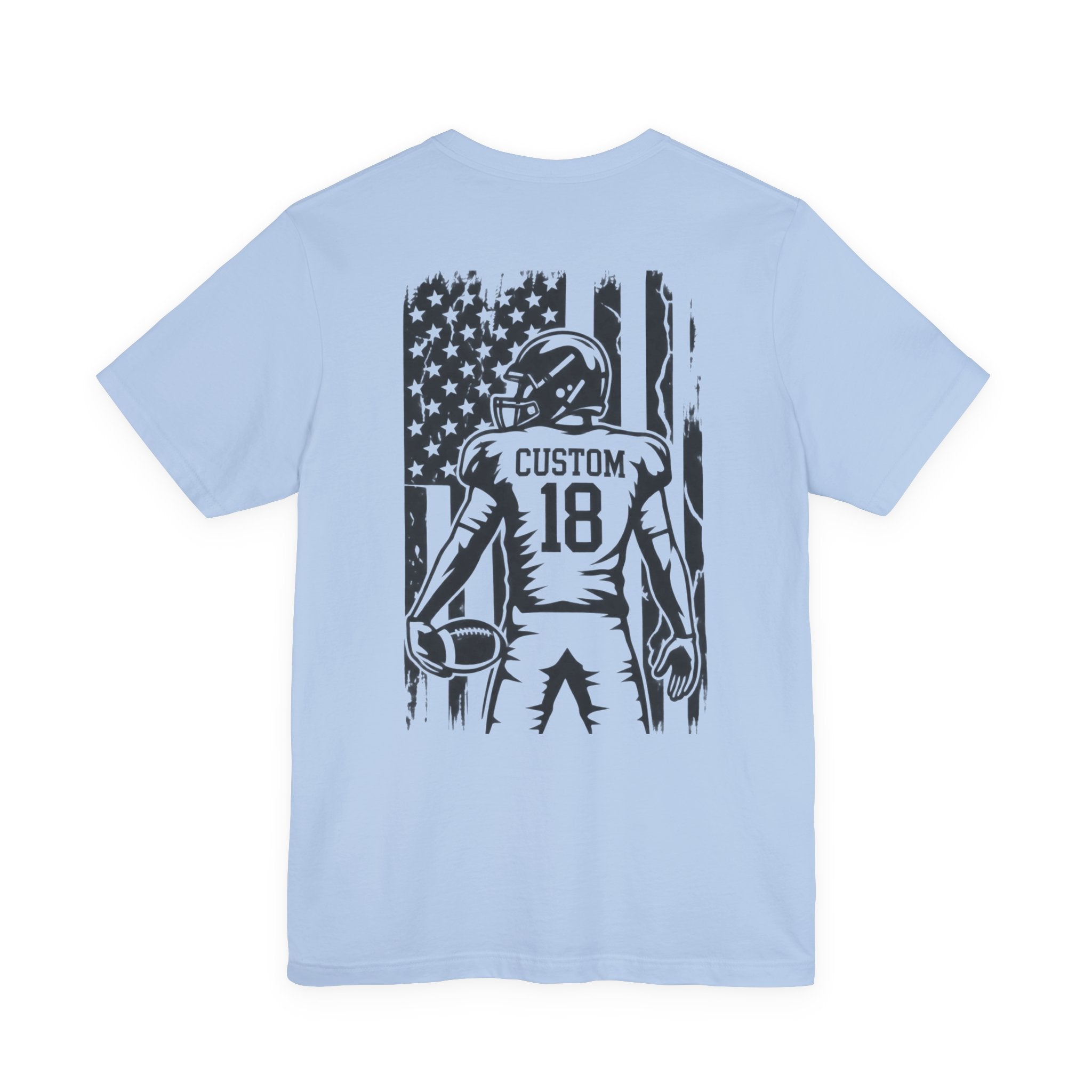 Football Mom Personalized Shirt Custom Player Name Number Helmet Game Day Tee