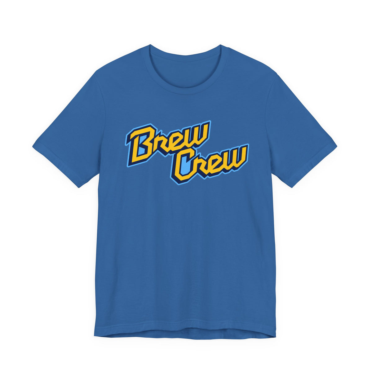 Milwaukee Brewers Brew Crew blue and gold lettering T-shirt - alternate product photo 3