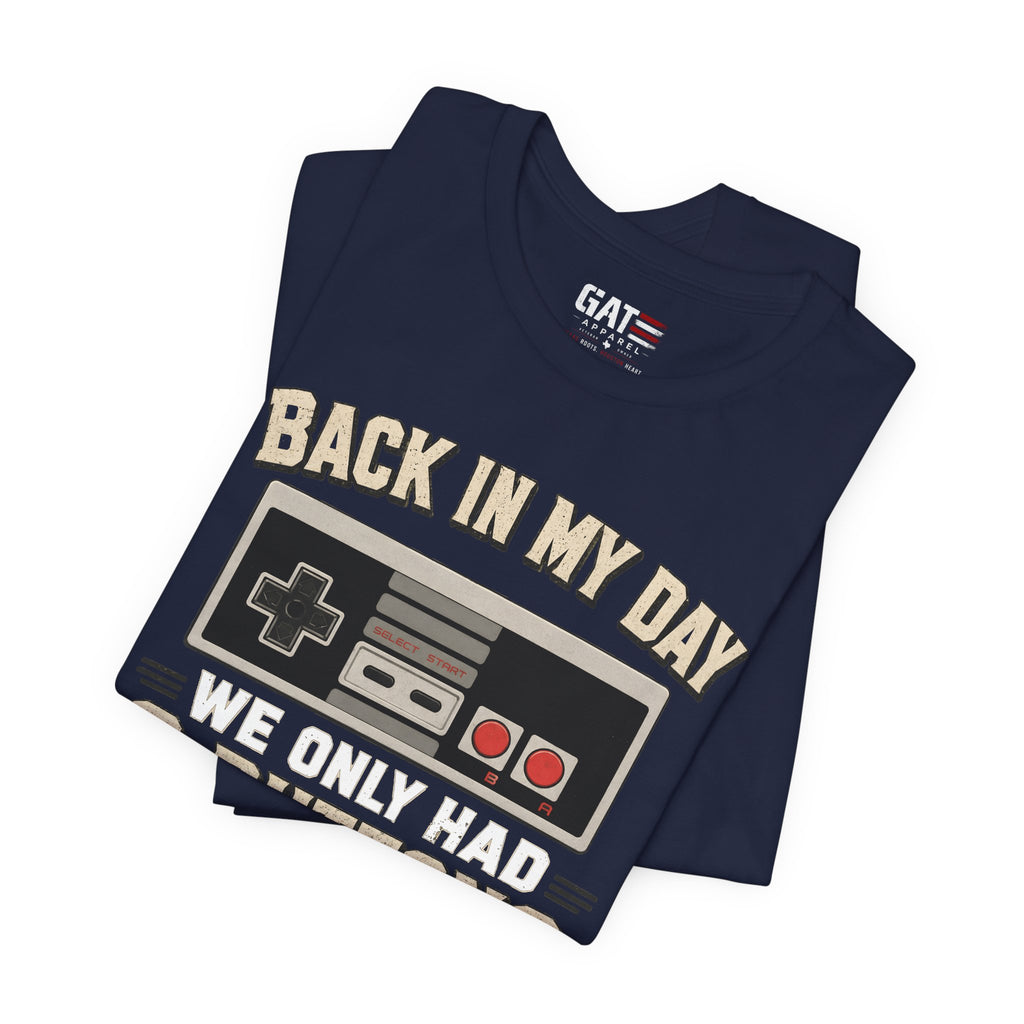 Retro Gamer Shirt, Back In My Day We Only Had 2 Buttons, Vintage Gaming T Shirt, Old School Video Game Tee, Gamer Dad Gift, Nerd Shirt