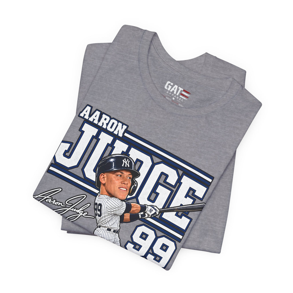 Aaron Judge Big Head Baseball Graphic Shirt – New York #99 Fan Tee
