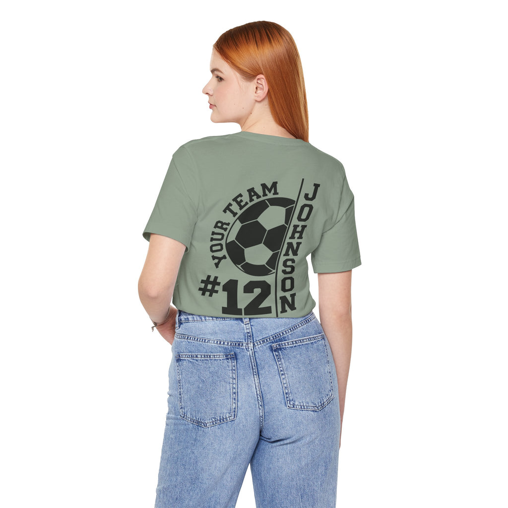 Soccer Mom Tee — Personalized Back Number & Name Soccer Shirt