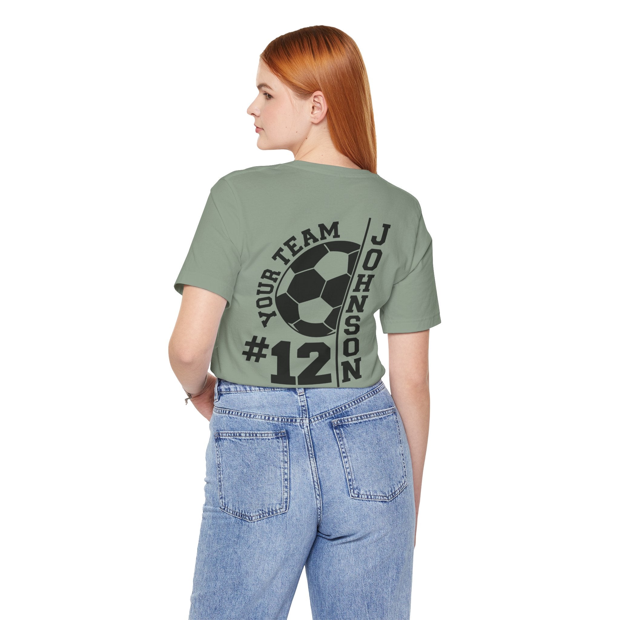 Soccer Mom Tee — Personalized Back Number & Name Soccer Shirt