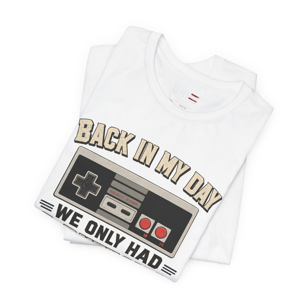 Retro Gamer Shirt, Back In My Day We Only Had 2 Buttons, Vintage Gaming T Shirt, Old School Video Game Tee, Gamer Dad Gift, Nerd Shirt