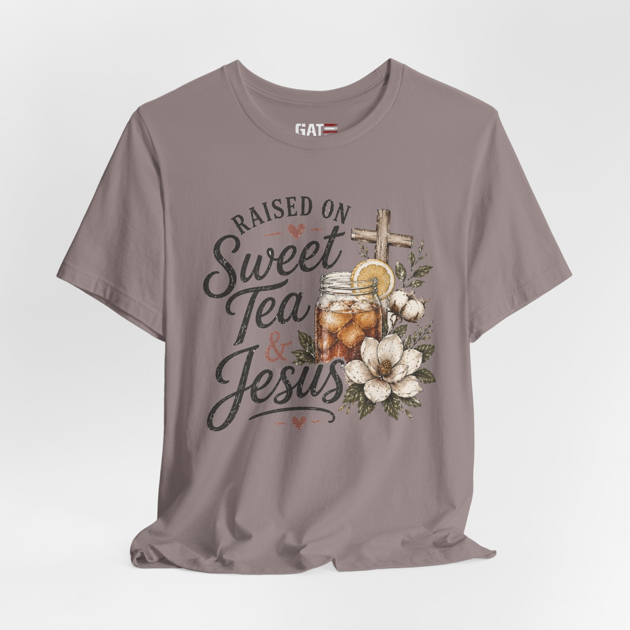 Southern Christian Shirt, Faith Graphic Tee, Sweet Tea Lover Shirt, Country Living Tee, Rustic Farmhouse Gift, Southern Mom Tee