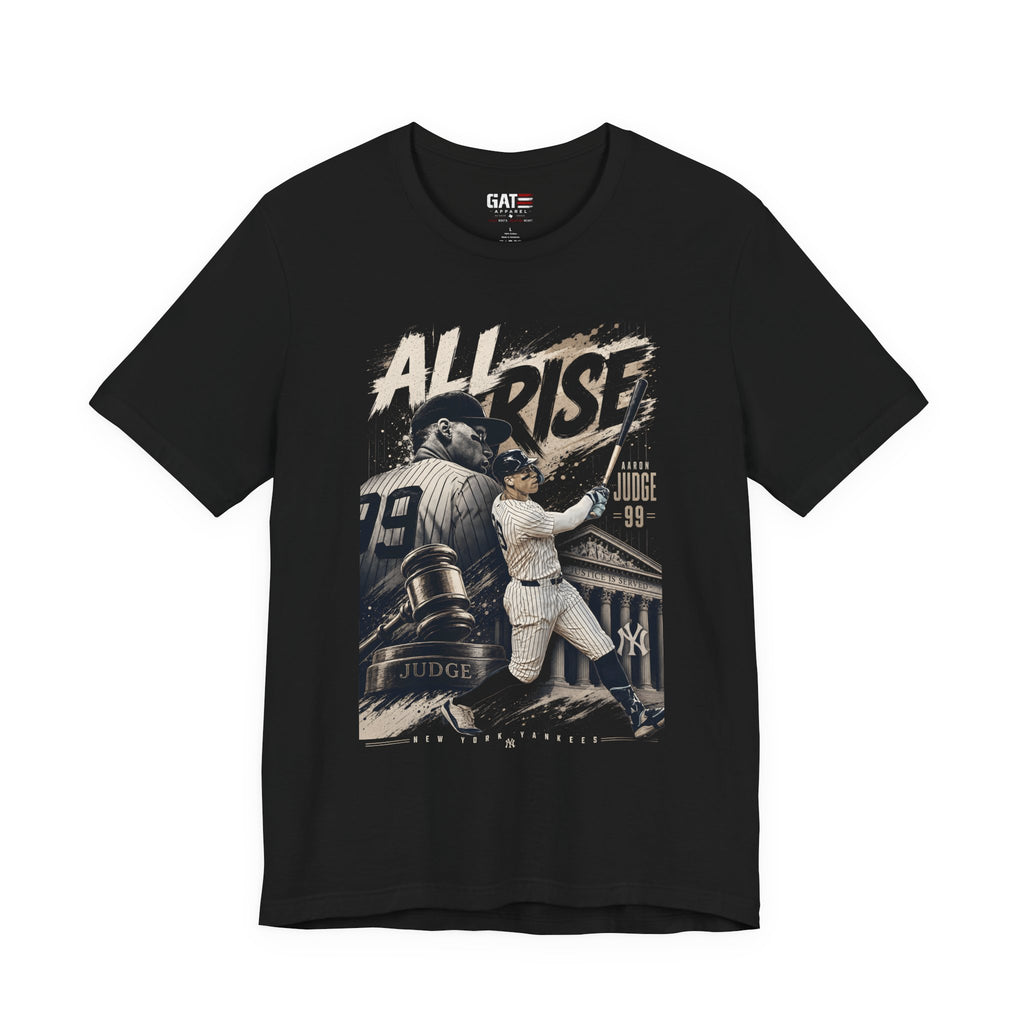 Aaron Judge All Rise Shirt, New York Baseball Graphic Tee, Vintage Yankees Fan Shirt, Home Run King Sports Gift