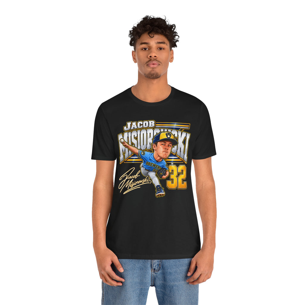 Jacob Misiorowski Milwaukee Brewers #32 Baseball Tee