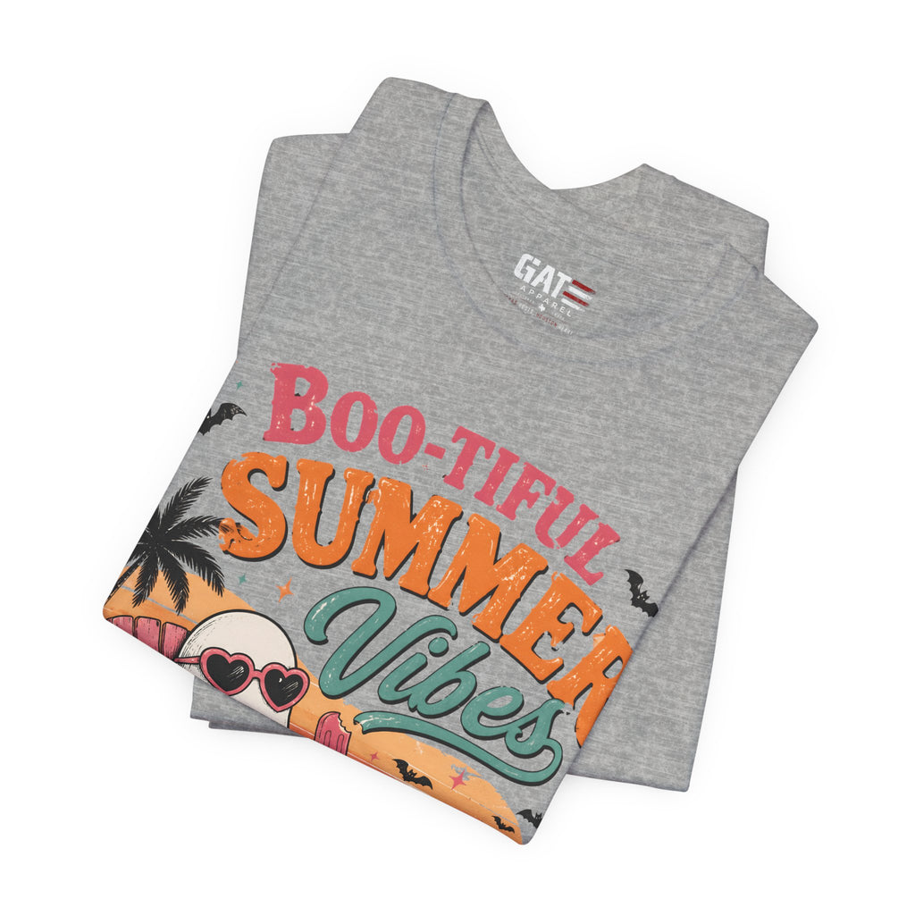 Summerween Shirt, Spooky Beach Shirt, Ghost Beach Tee, Halloween Beach Shirt, Coastal Halloween Tee, Tropical Ghost Shirt
