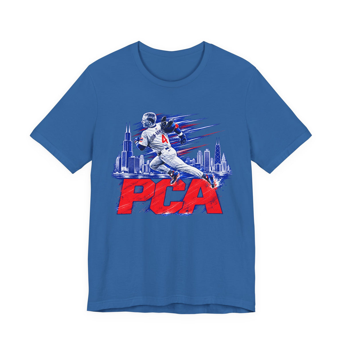 Chicago Cubs Pete Crow-Armstrong No. 4 Skyline T-Shirt - product image 3