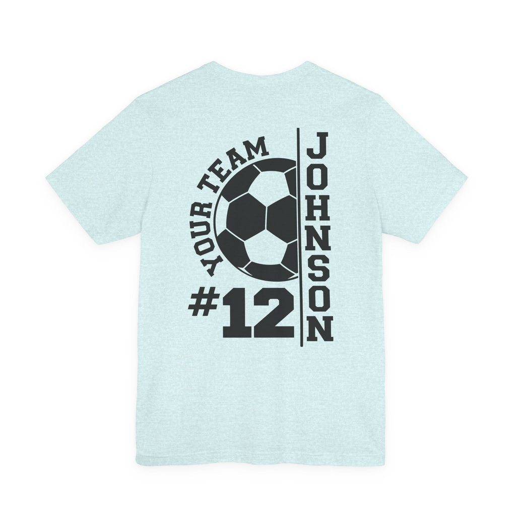 Soccer Mom Tee — Personalized Back Number & Name Soccer Shirt