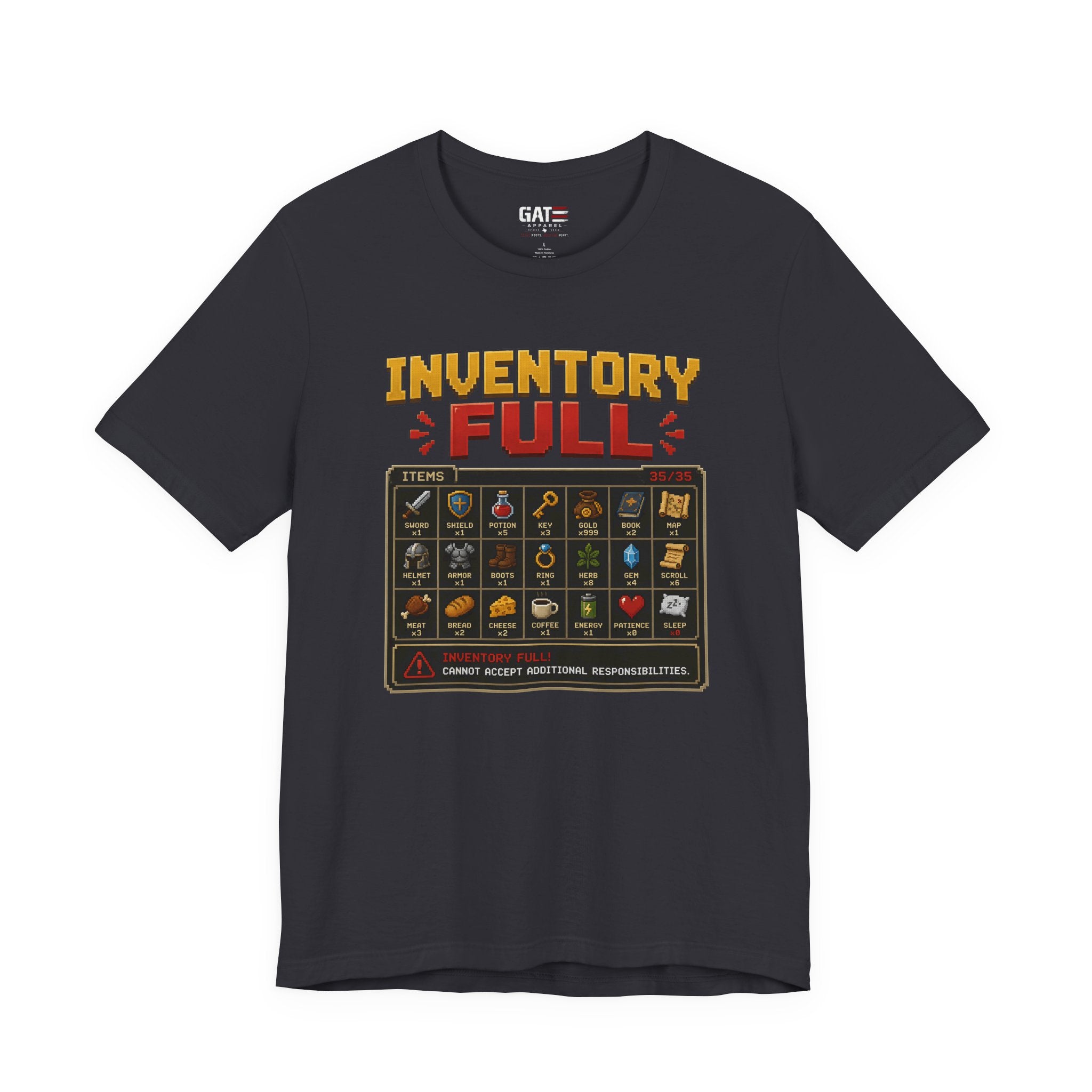 Inventory Full | Retro Gaming Shirt