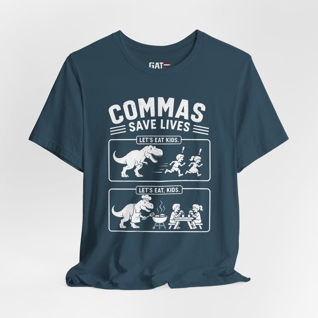Funny Grammar Shirt, Commas Save Lives Shirt, Let's Eat Kids Tee, English Teacher Shirt, Punctuation Shirt, ELA Teacher Gift, Back to School