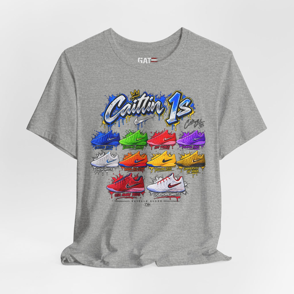 Caitlin Clark Caitlin 1s Sneaker Shirt | Indiana Fever Tee