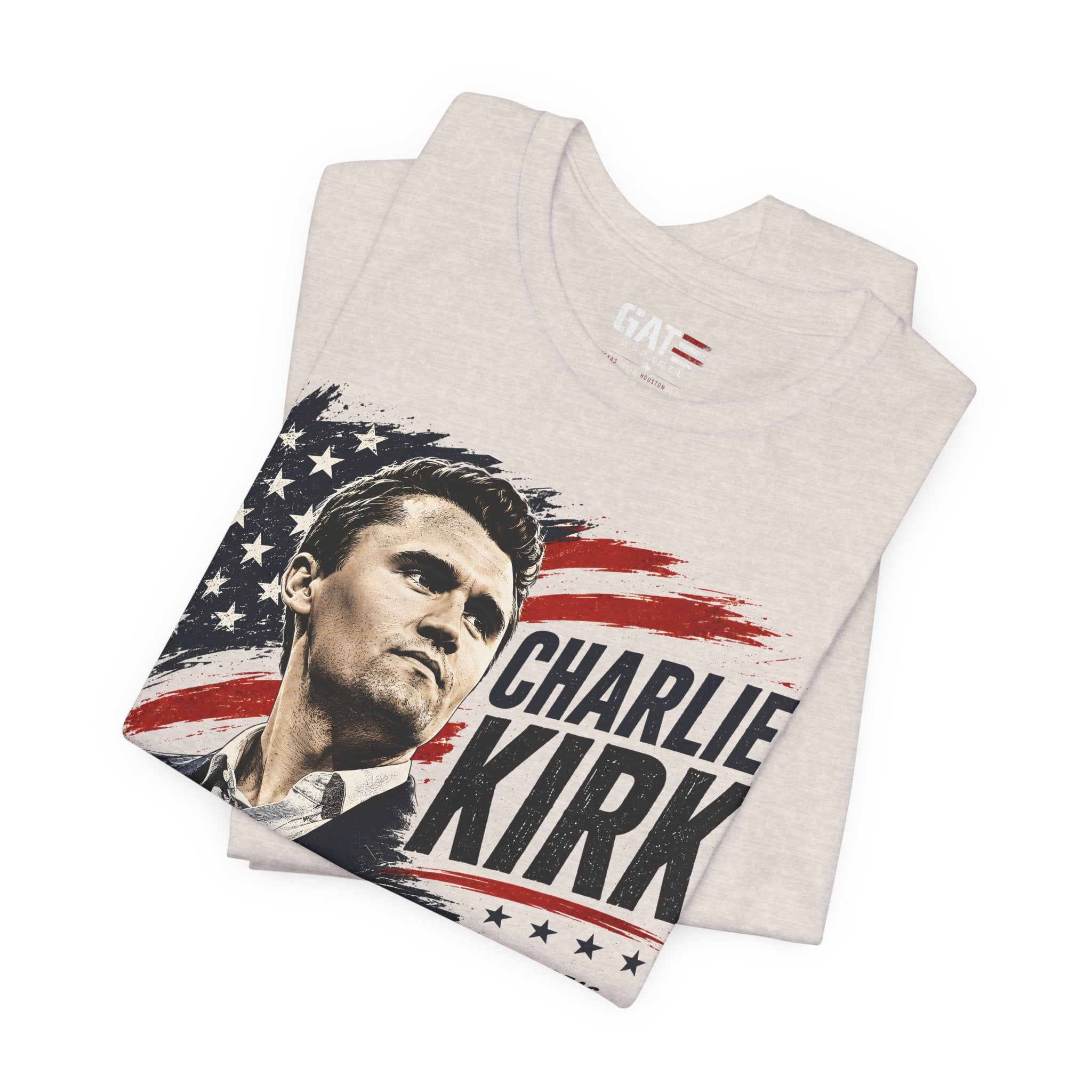Charlie Kirk Shirt Conservative Patriotic T Shirt Republican American Flag Tee USA Freedom Gift Political Apparel