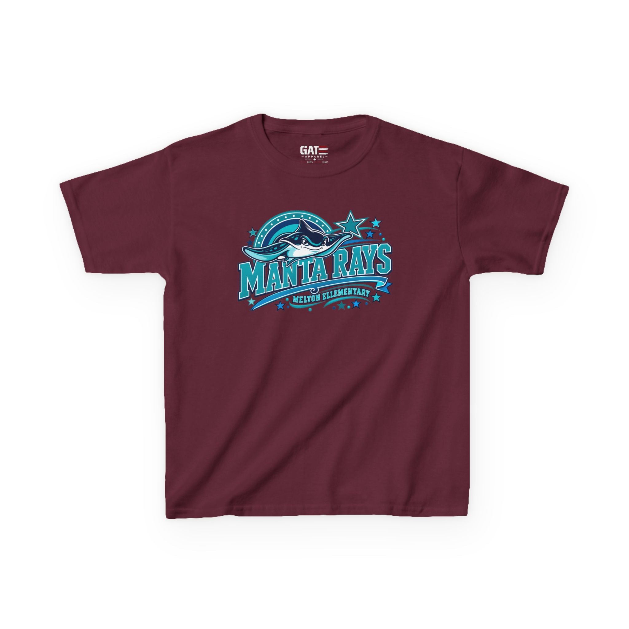 Melton Kids Tee — 'Manta Rays' Ocean Graphic Youth Tee