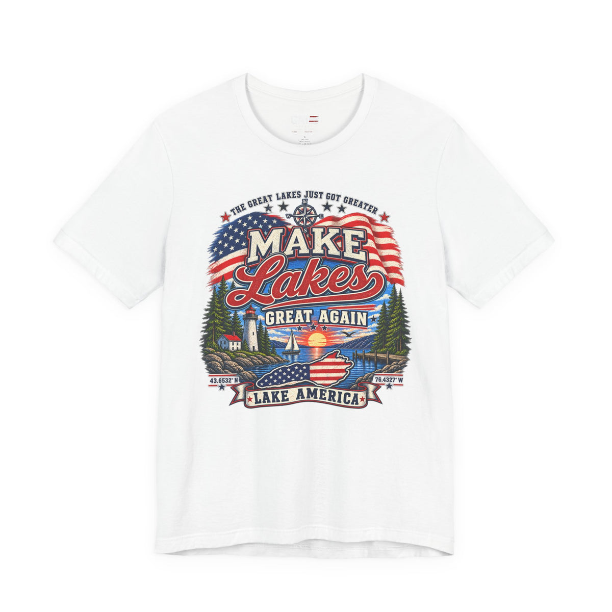 Make Lakes Great Again Shirt | Lake America Patriotic Tee