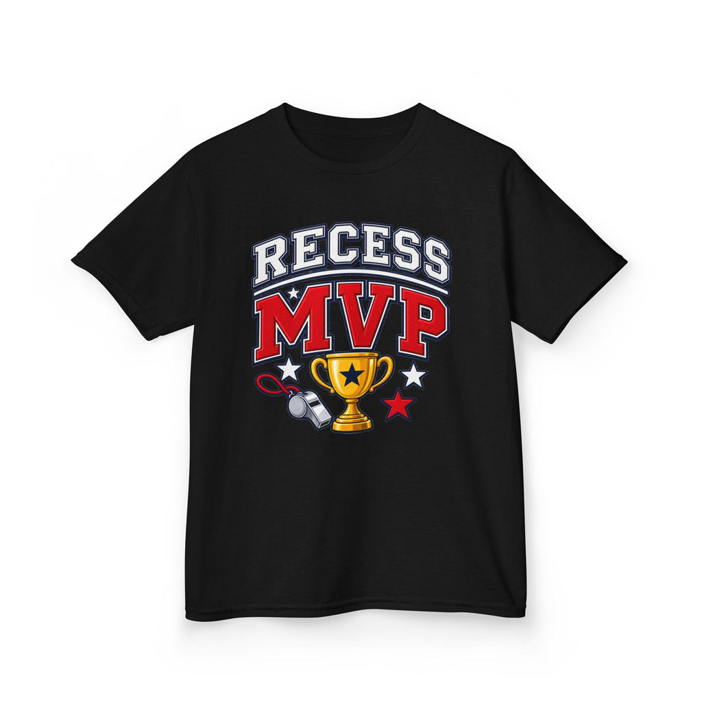 Recess MVP Kids T‑Shirt — Trophy & Whistle Playground Shirt for Boys & Girls