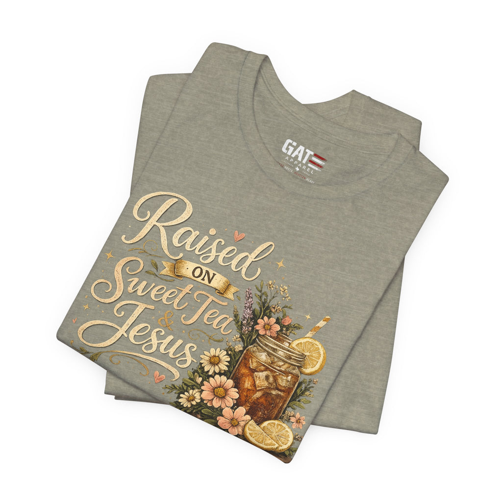 Southern Faith Shirt for Women, Christian Country Graphic Tee, Floral Mason Jar Design, Religious Gift, Southern Girl Apparel