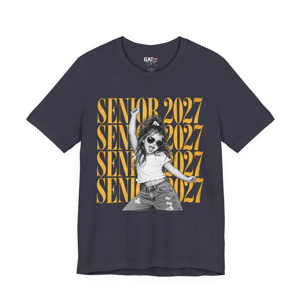 Personalized Senior 2027 Photo Shirt | Graduation Tee
