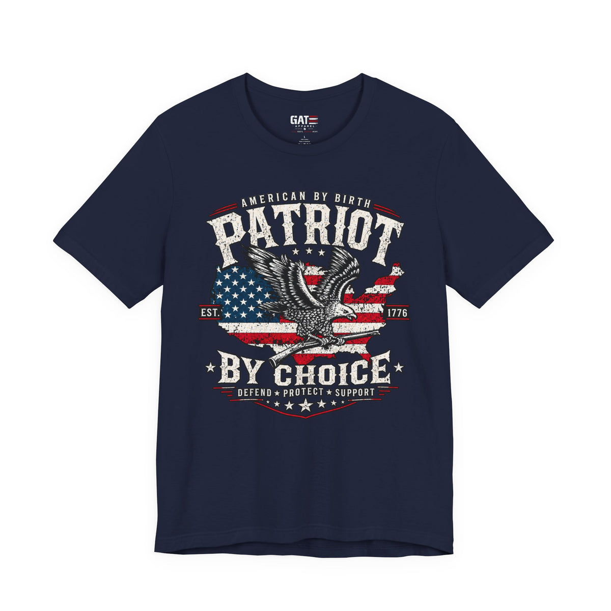 Patriot by Choice Shirt | American Flag Eagle Tee