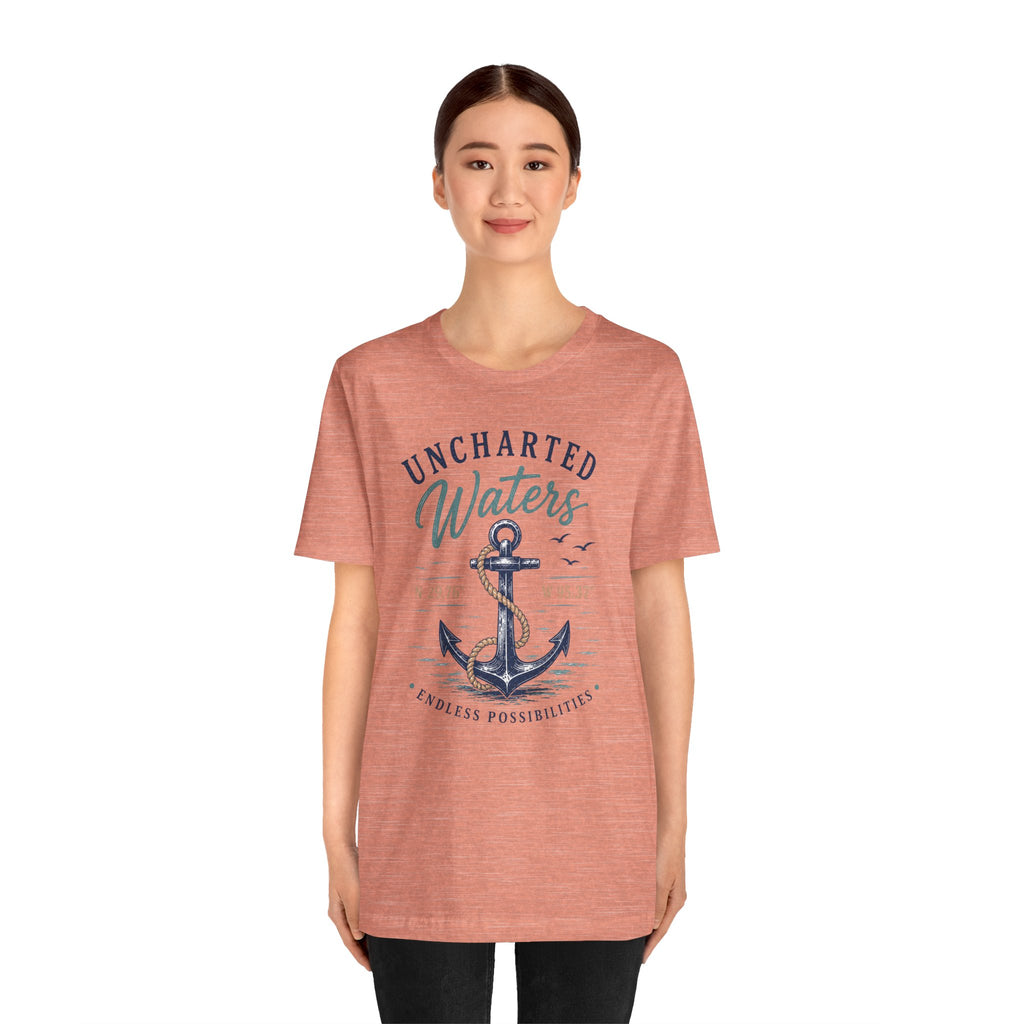 Uncharted Waters Anchor Tee — Nautical Adventure Graphic T-Shirt