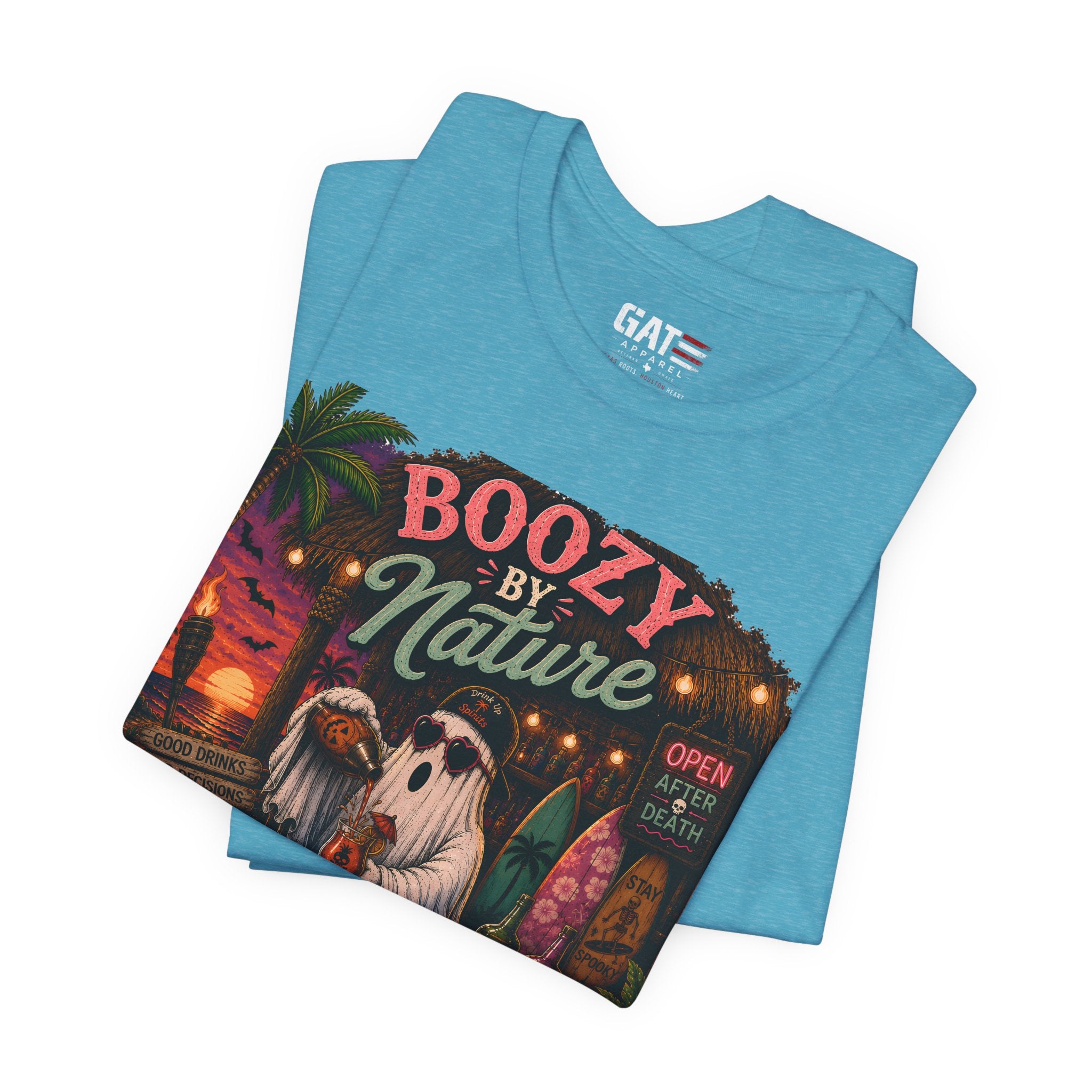 Summerween Shirt, Spooky Beach Shirt, Ghost Beach Tee, Halloween Beach Shirt, Coastal Halloween Tee, Tropical Ghost Shirt