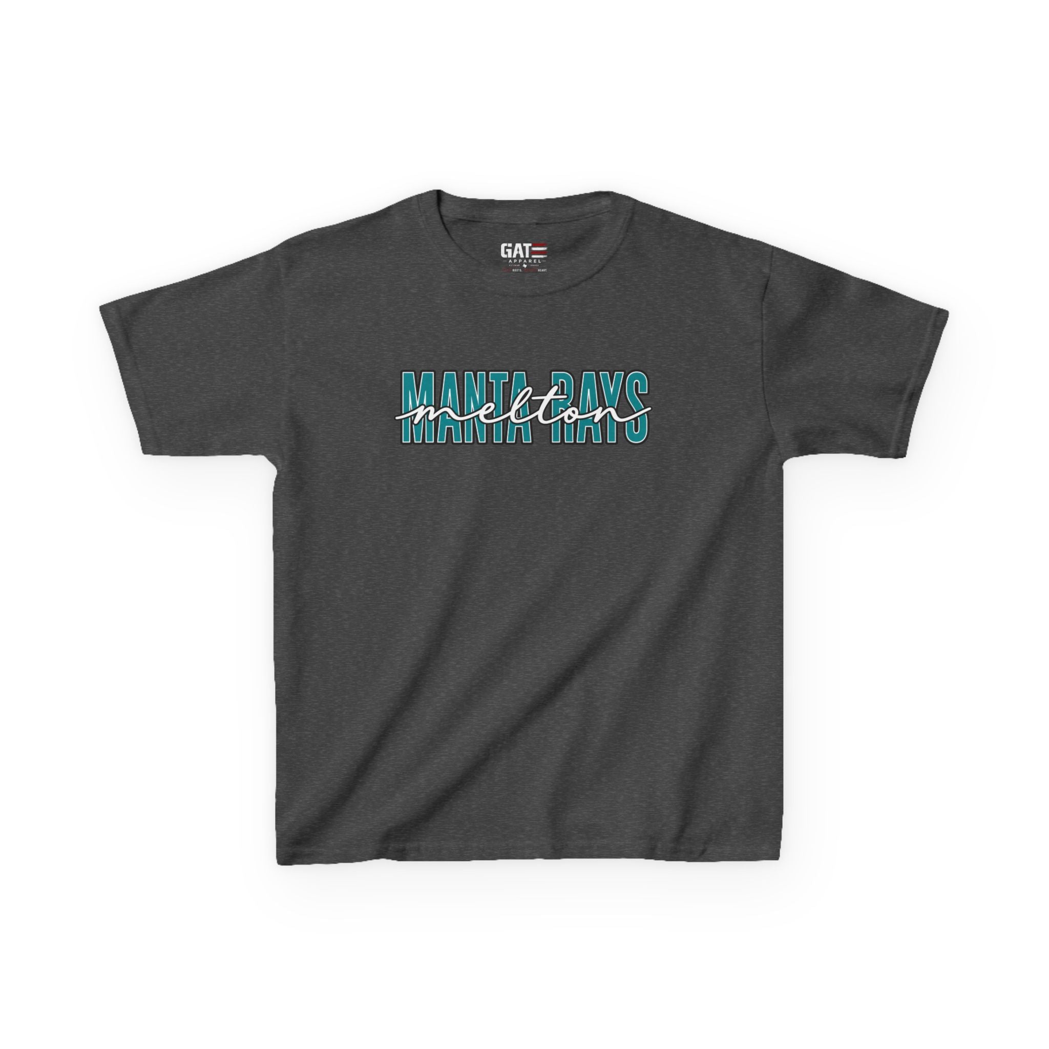 Kids Tee Melton Elementary — Melton Script Teal