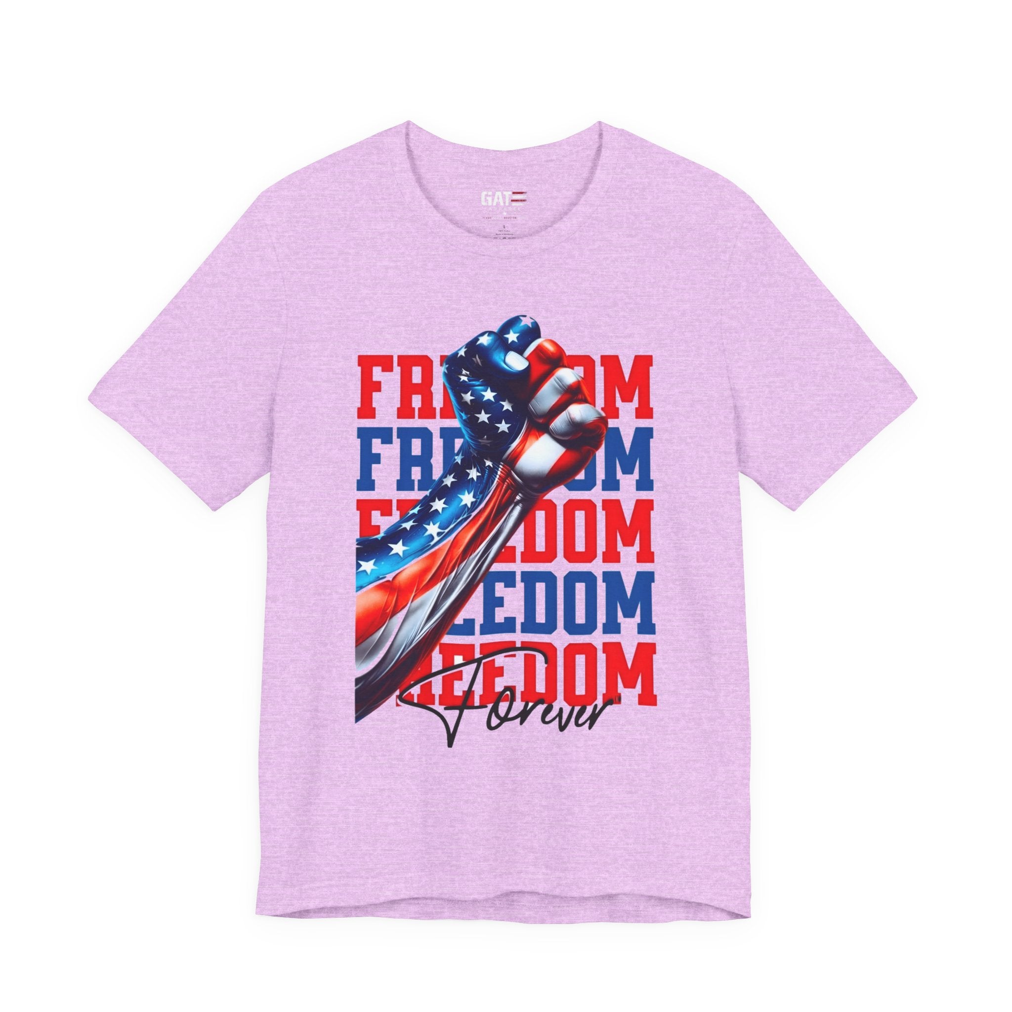 Freedom Fist T-Shirt – Patriotic American Flag Tee (Freedom Forever)