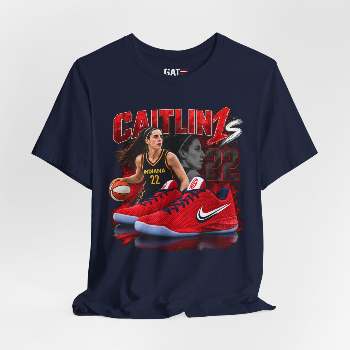 Caitlin Clark Caitlin 1s USA Reds Sneaker Shirt