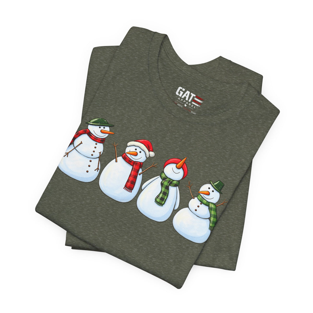 Snowman Winter Graphic T-Shirt - product mockup view 26