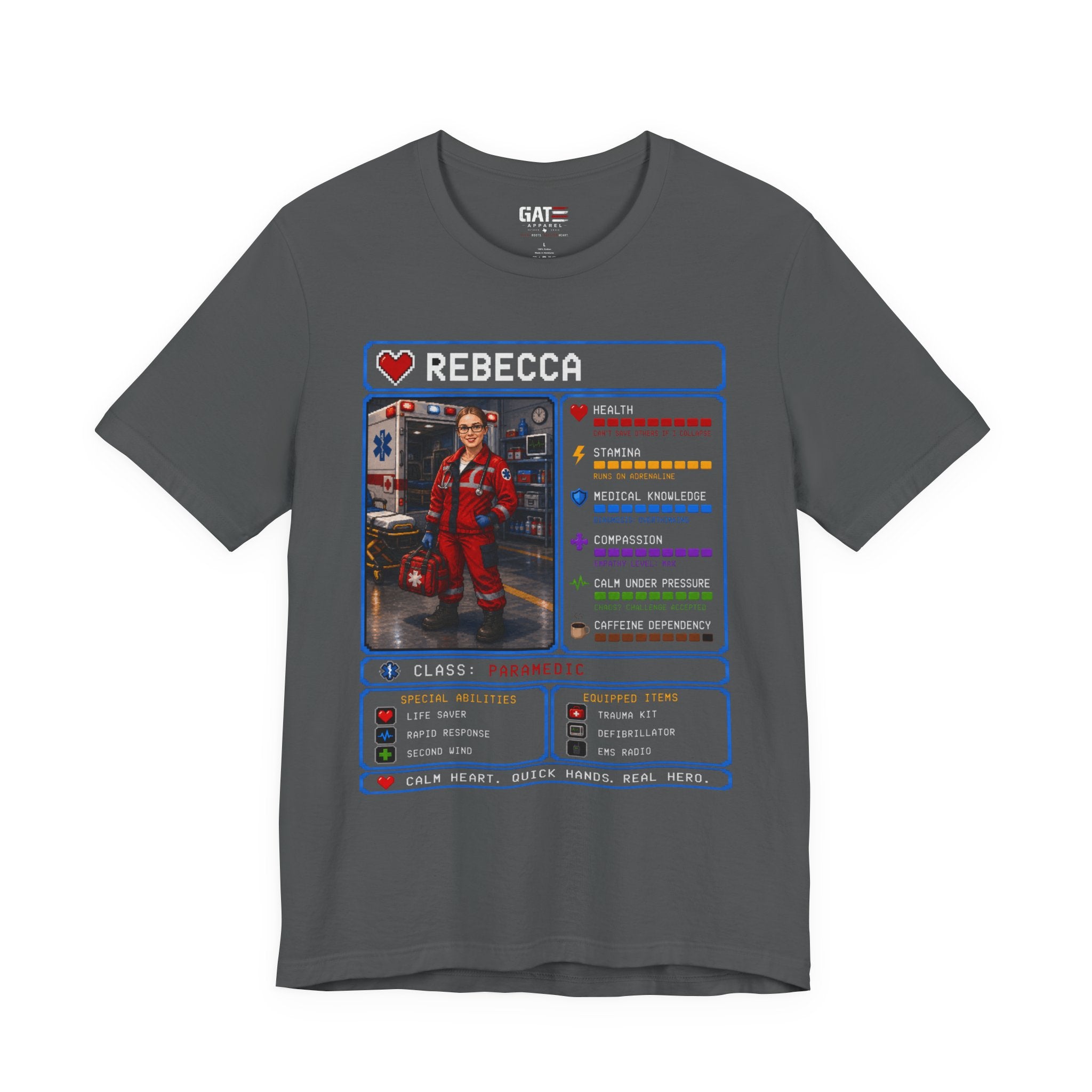 Custom Paramedic RPG Character Shirt | Personalized EMT Gift