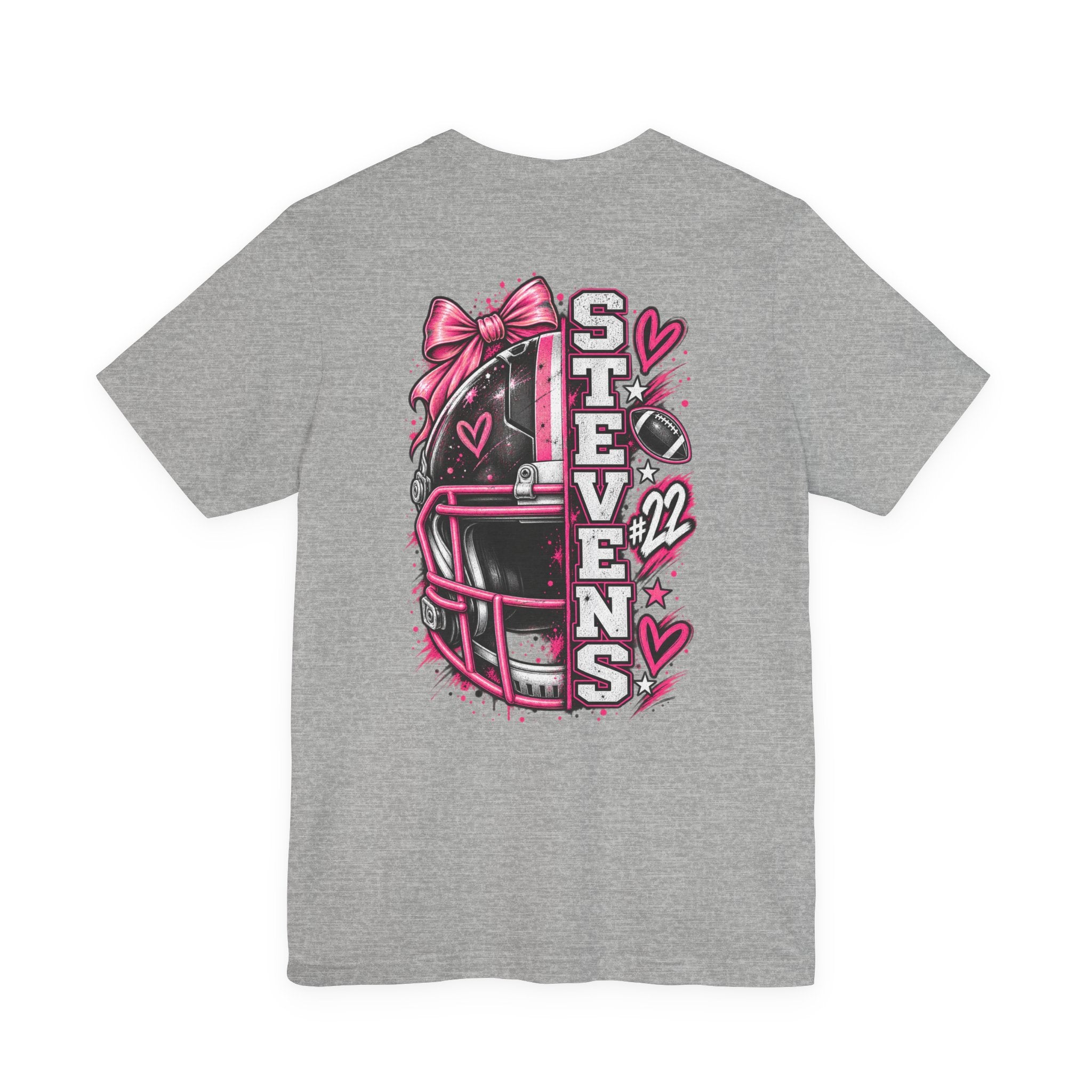 Football Mom Personalized Shirt Custom Player Name Number Helmet Game Day Tee