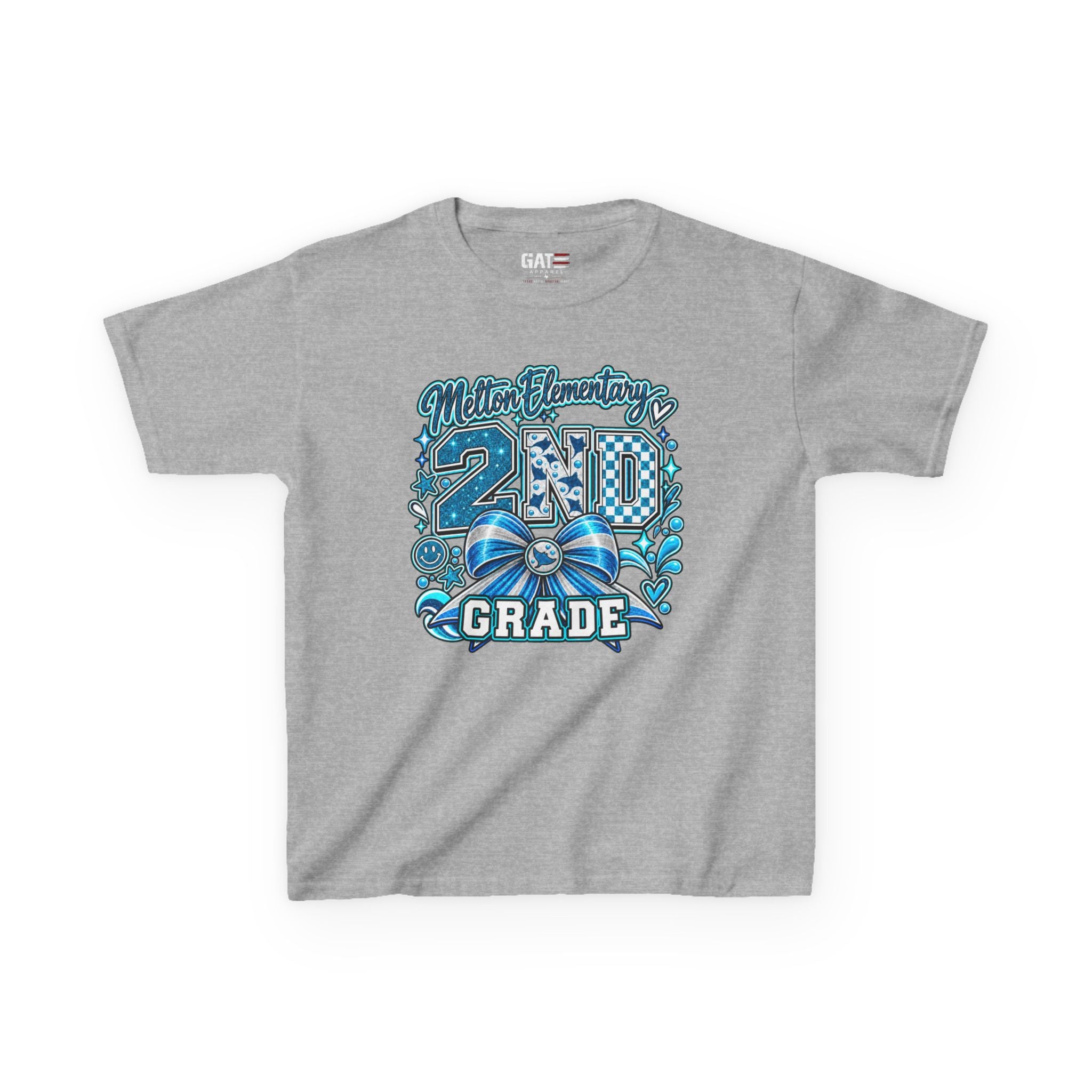 Melton 2nd Grade Kids T‑Shirt — Ribbon Design