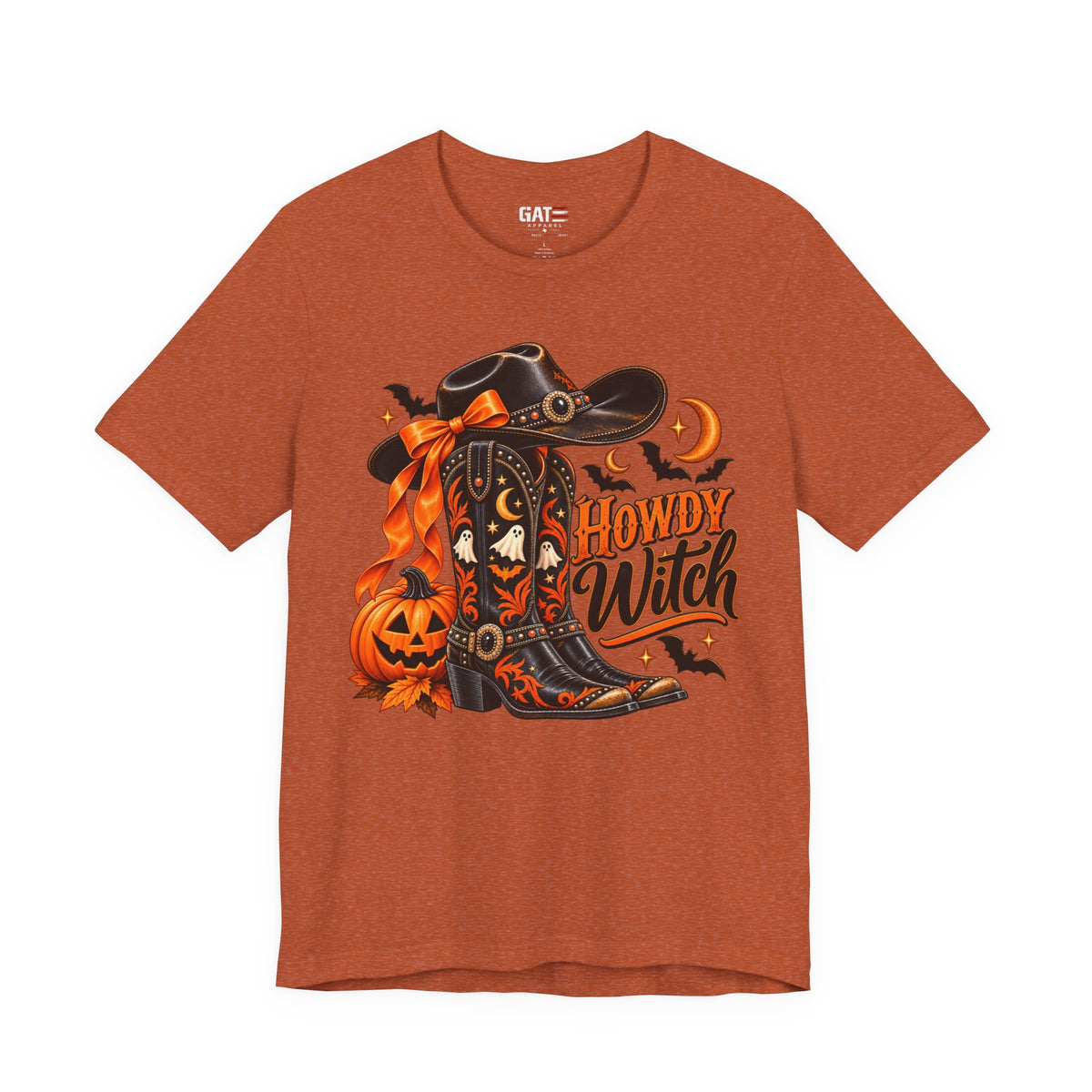 Howdy Witch Halloween Shirt | Western Cowboy Pumpkin Tee