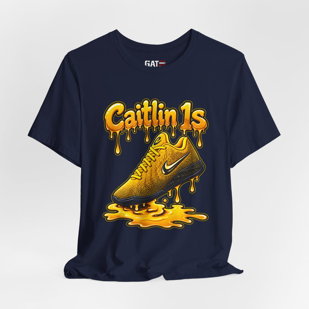 Caitlin Clark Caitlin 1s Iowa Yellow Paint Sneaker Shirt