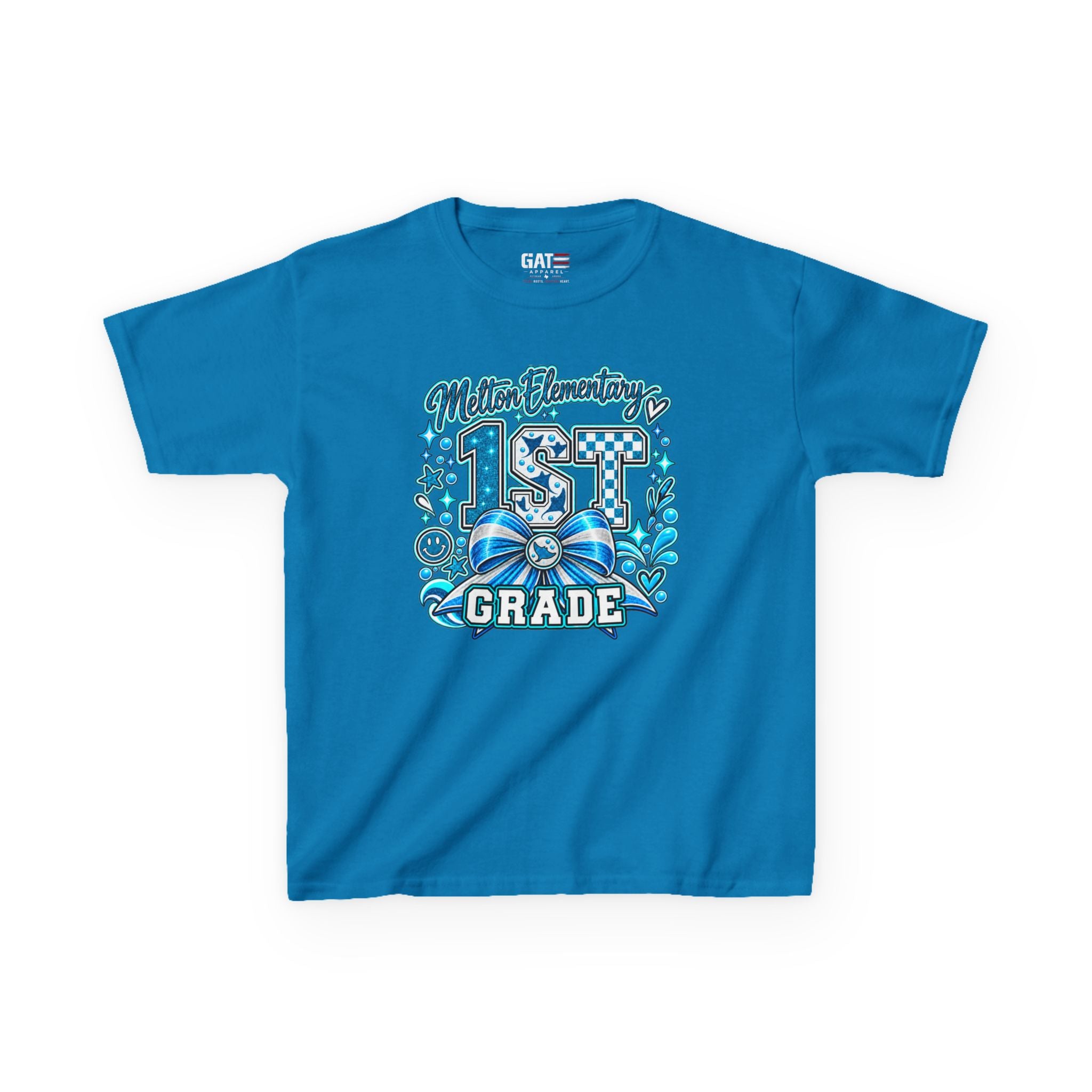Melton 1st Grade Kids T‑Shirt — Ribbon Design