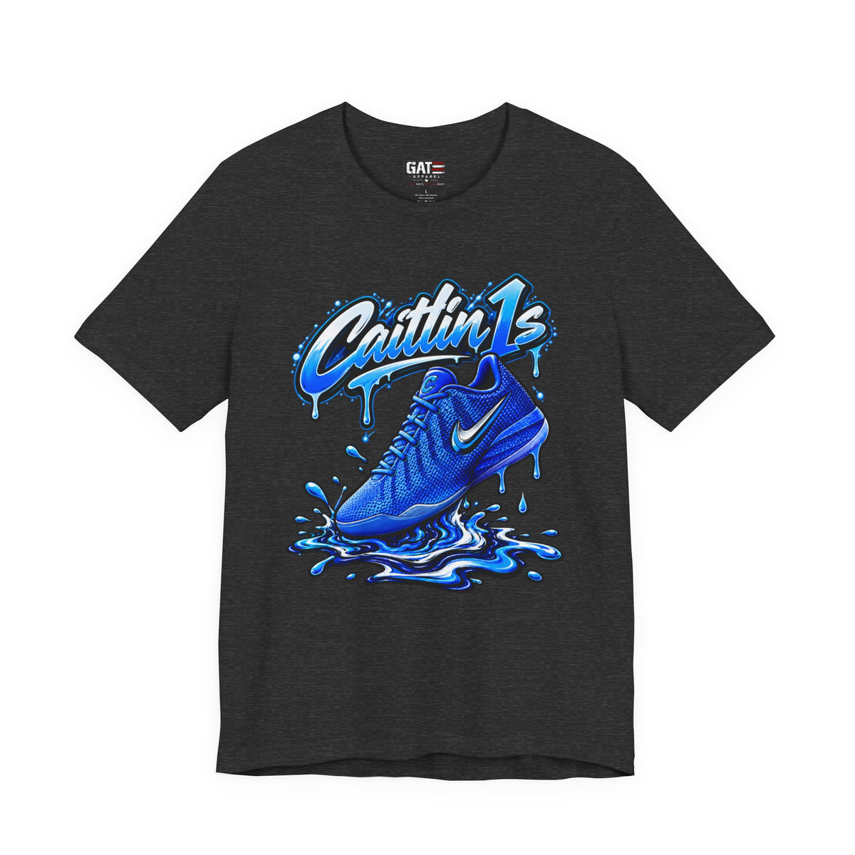 Caitlin Clark Caitlin 1s Racer Blue Drip Sneaker Shirt