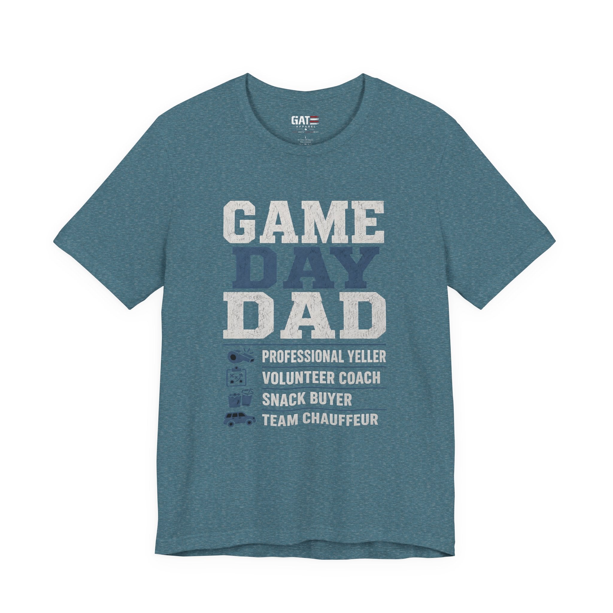 Game Day Dad Shirt, Father's Day Gift for Dad, Football Dad Tee, Baseball Dad Shirt, Team Chauffeur Coach Dad Tee